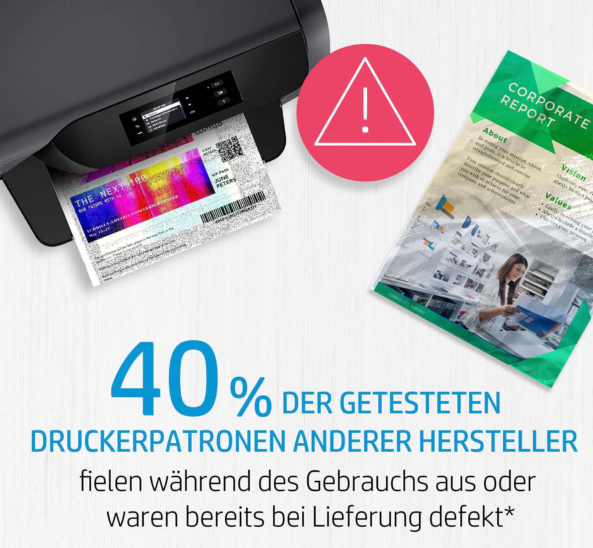 HP Cartouche d'encre »HP original Druckerpatrone 62XL Tri Color  C/M/Y« 3 Probemonate gratis* drucken