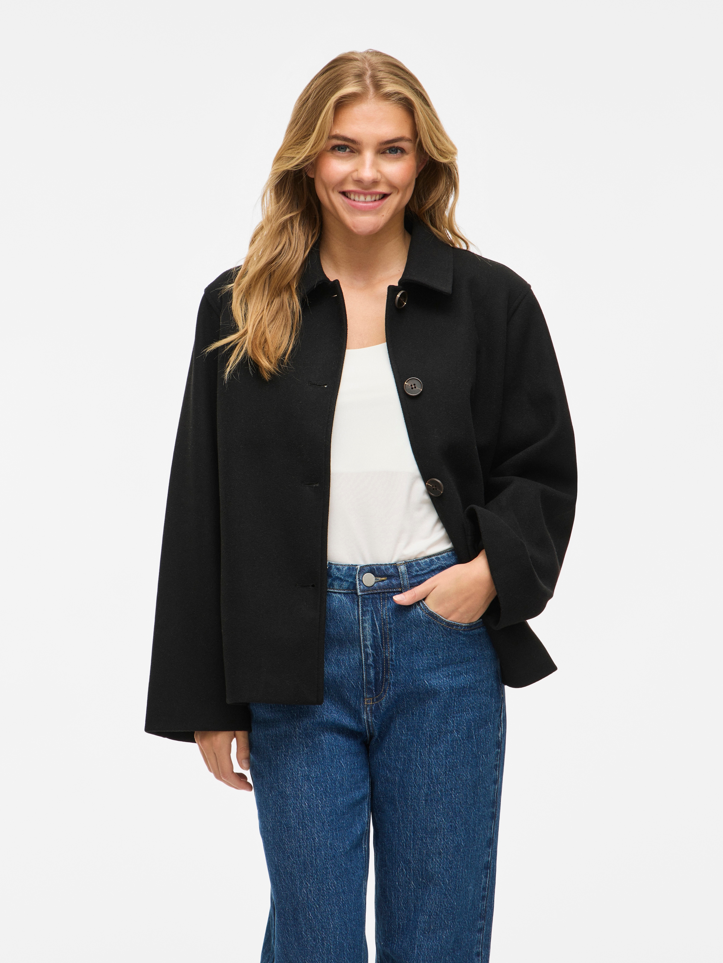Vila Veste courte »VICLAUDIA L/S JACKET- NOOS« fibre synthétique