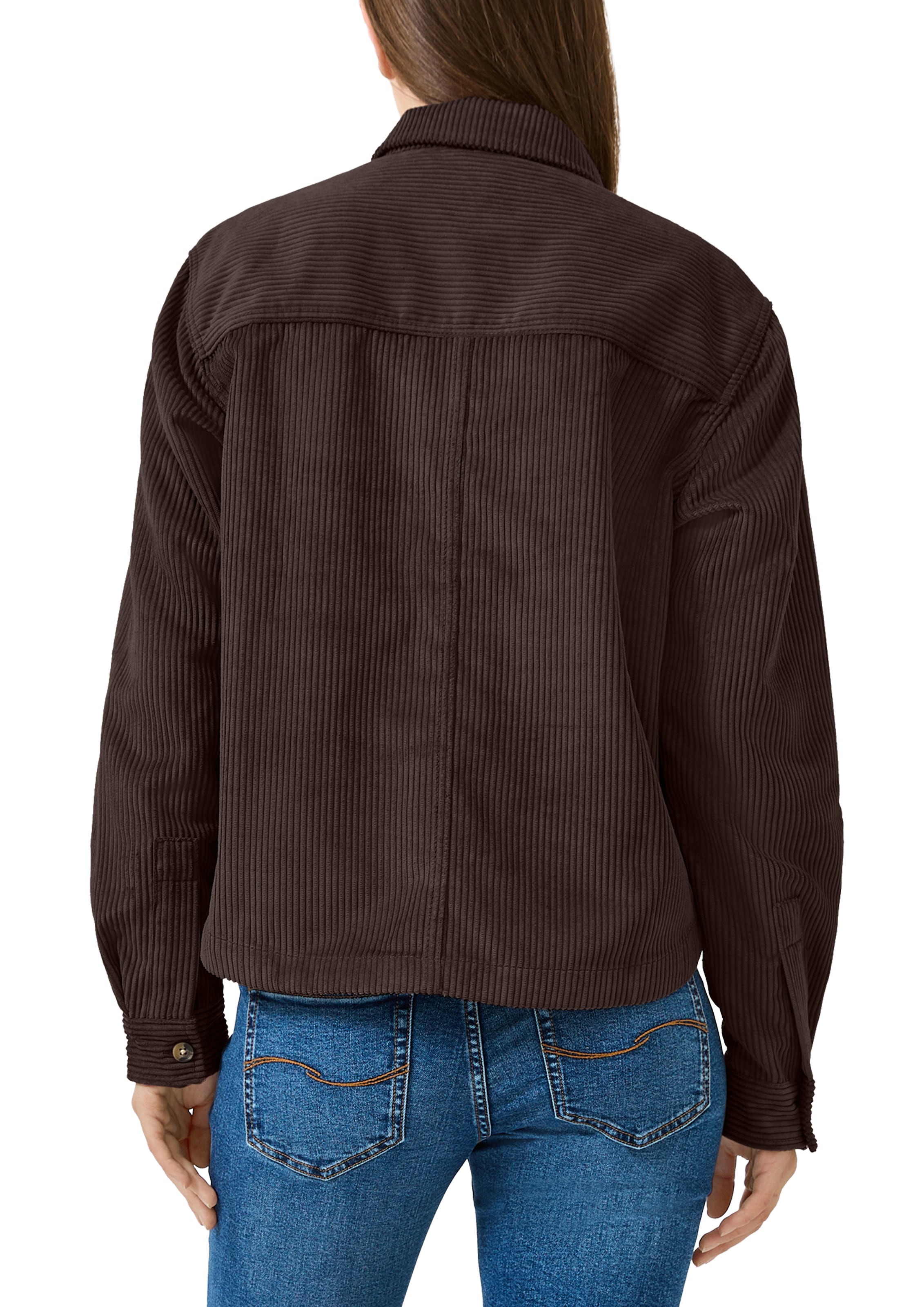 QS Hemdbluse aus Cord, Overshirt mit Pattentaschen
