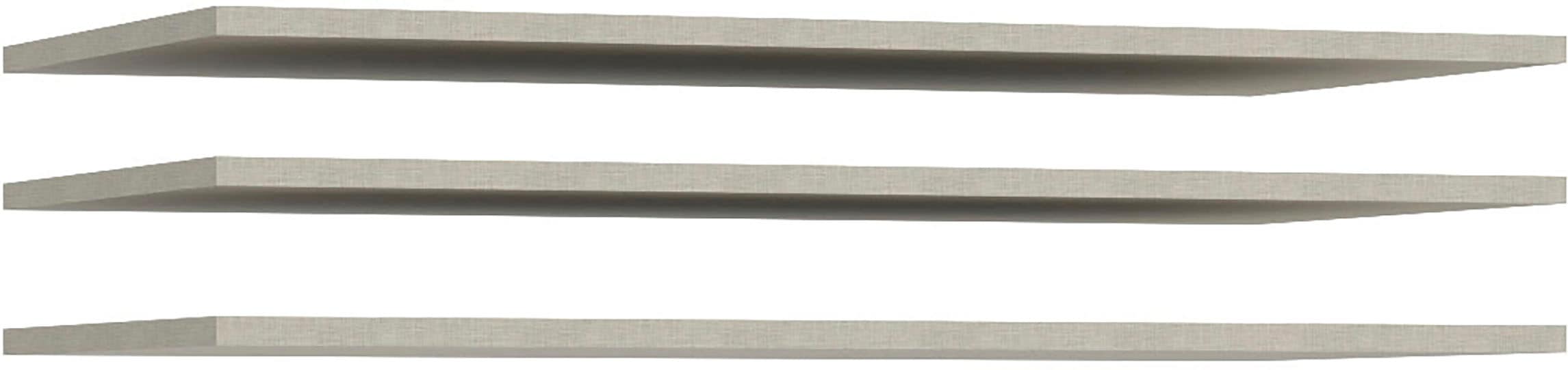 FORTE Tablette de rangement 3 cuis tlg. lot de 3 tablettes, positionnement variable, structure textile