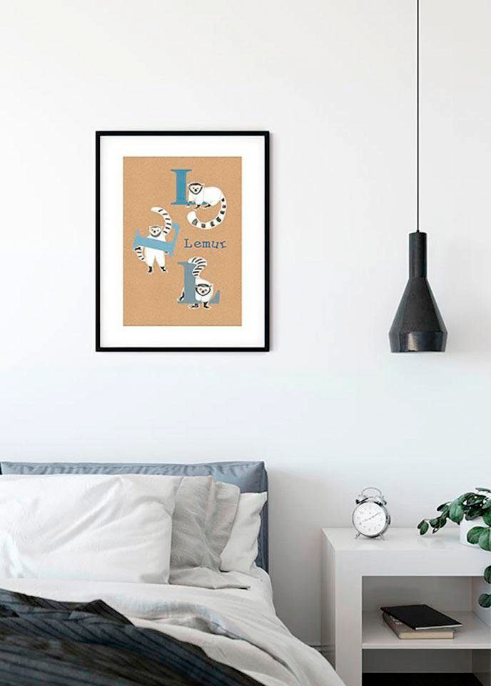 Komar Image »ABC Animal L« 1 cuis tlg. Wandbild zur Dekoration - ohne Rahmen