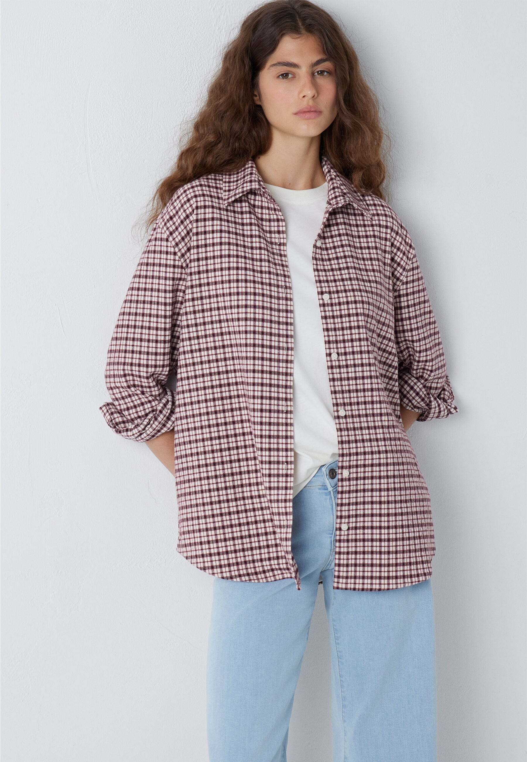 Mavi Blouse à manches longues »Mavi Langarmbluse Check«