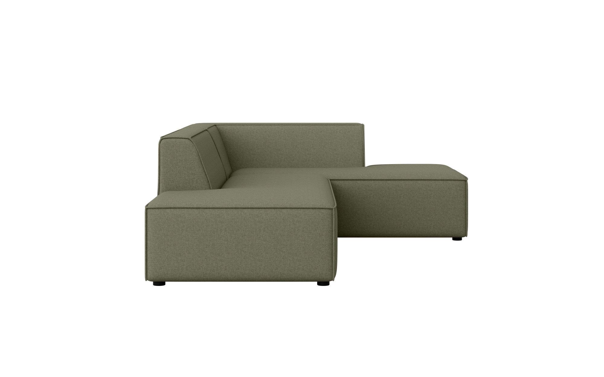 GOODproduct Canapé d'angle »Ecksofa Cavan mit Ottomane links oder rechts bestellbar« forme en L avec suspension à ressorts ondulés, dimensions L/P/H : 270/180/72 cm