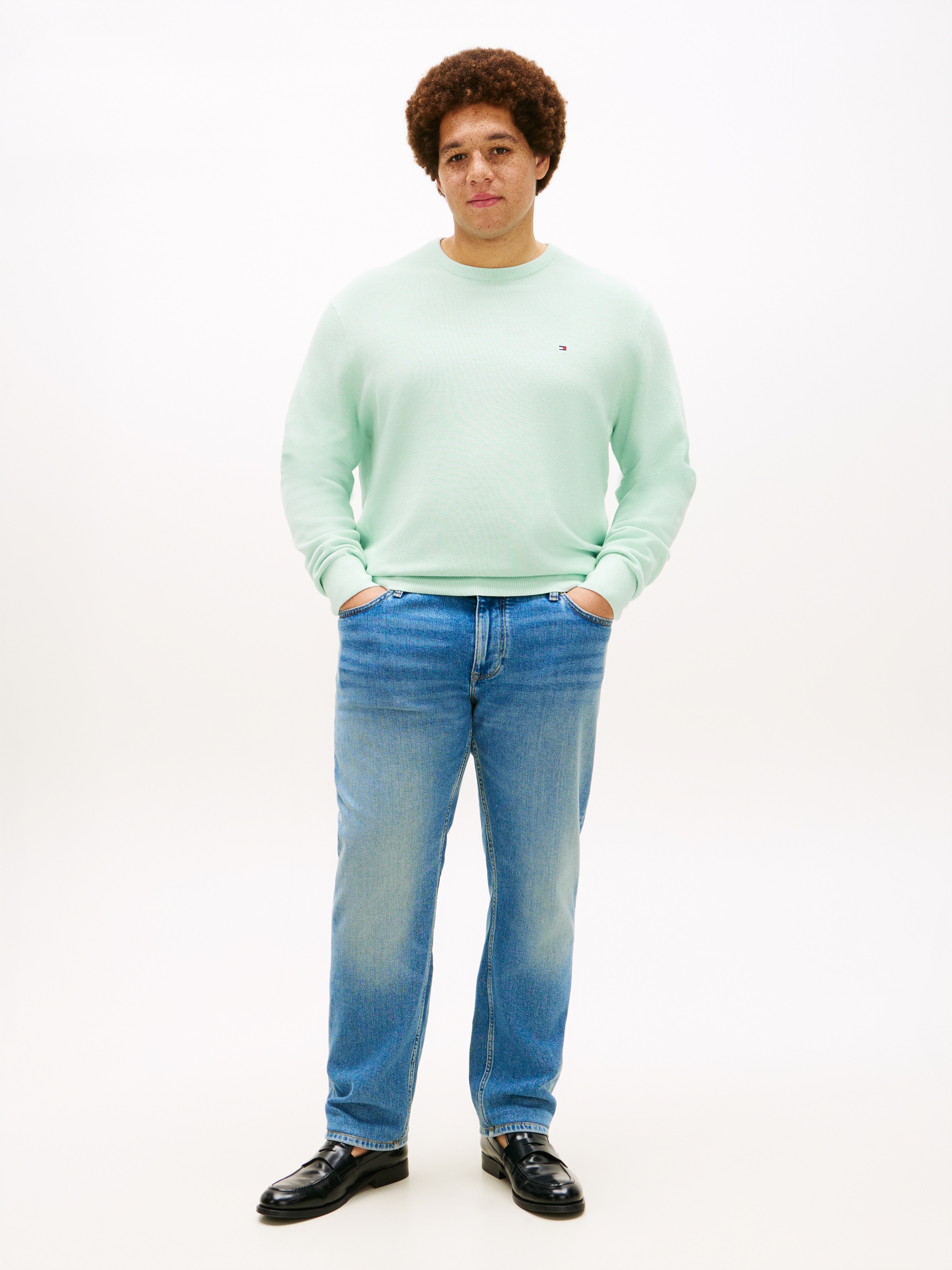 Tommy Hilfiger Big & Tall Rundhalspullover »ESSENTIAL STRUCTURE CREW NECK« Grosse Grössen, regular fit