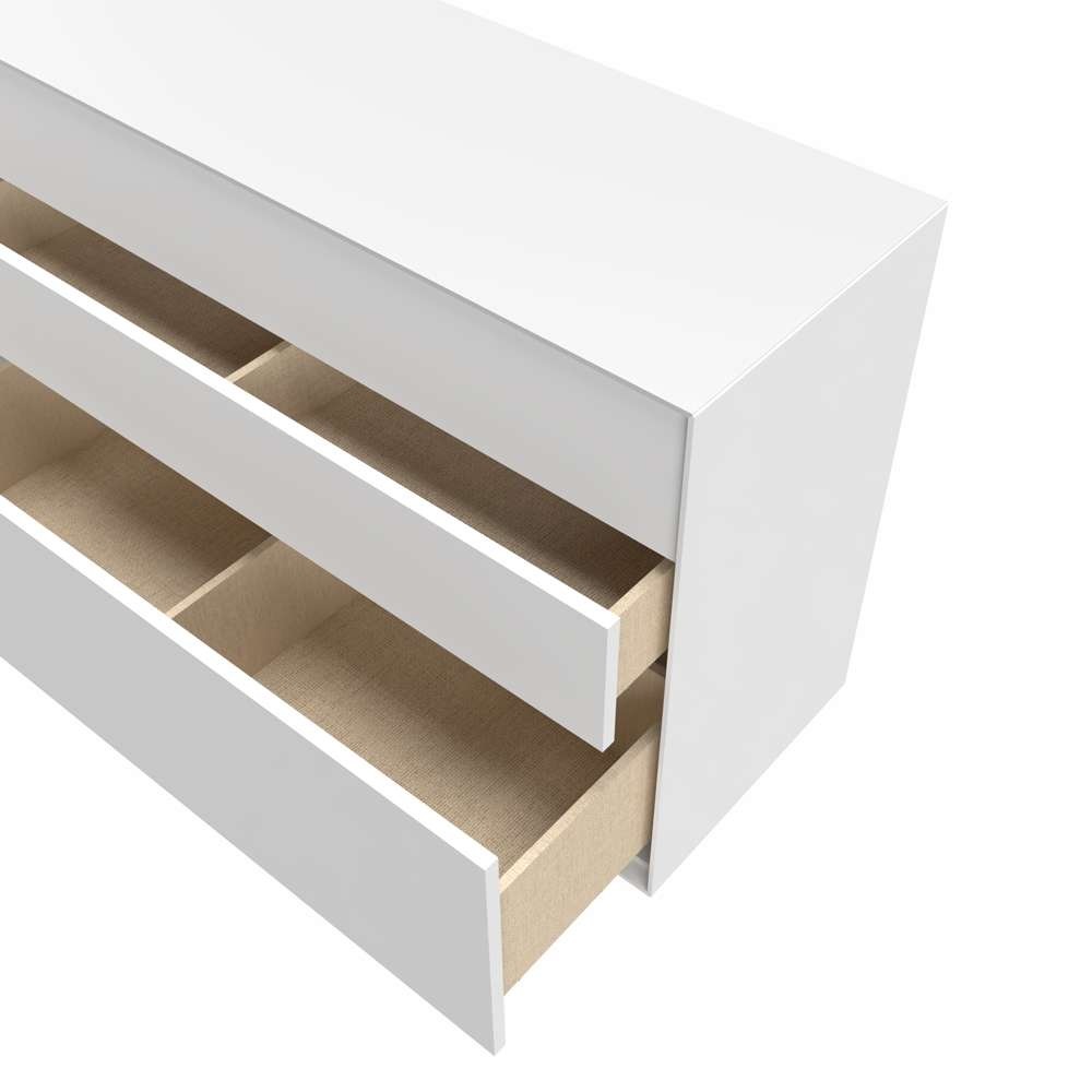 LeGer Home by Lena Gercke Sideboard »Essentials, Kommode, Anrichte, Kombikommode, Schrank mit Metallfüssen« Breite: 166 cm, UV lackiert, Push-to-open-Funktion