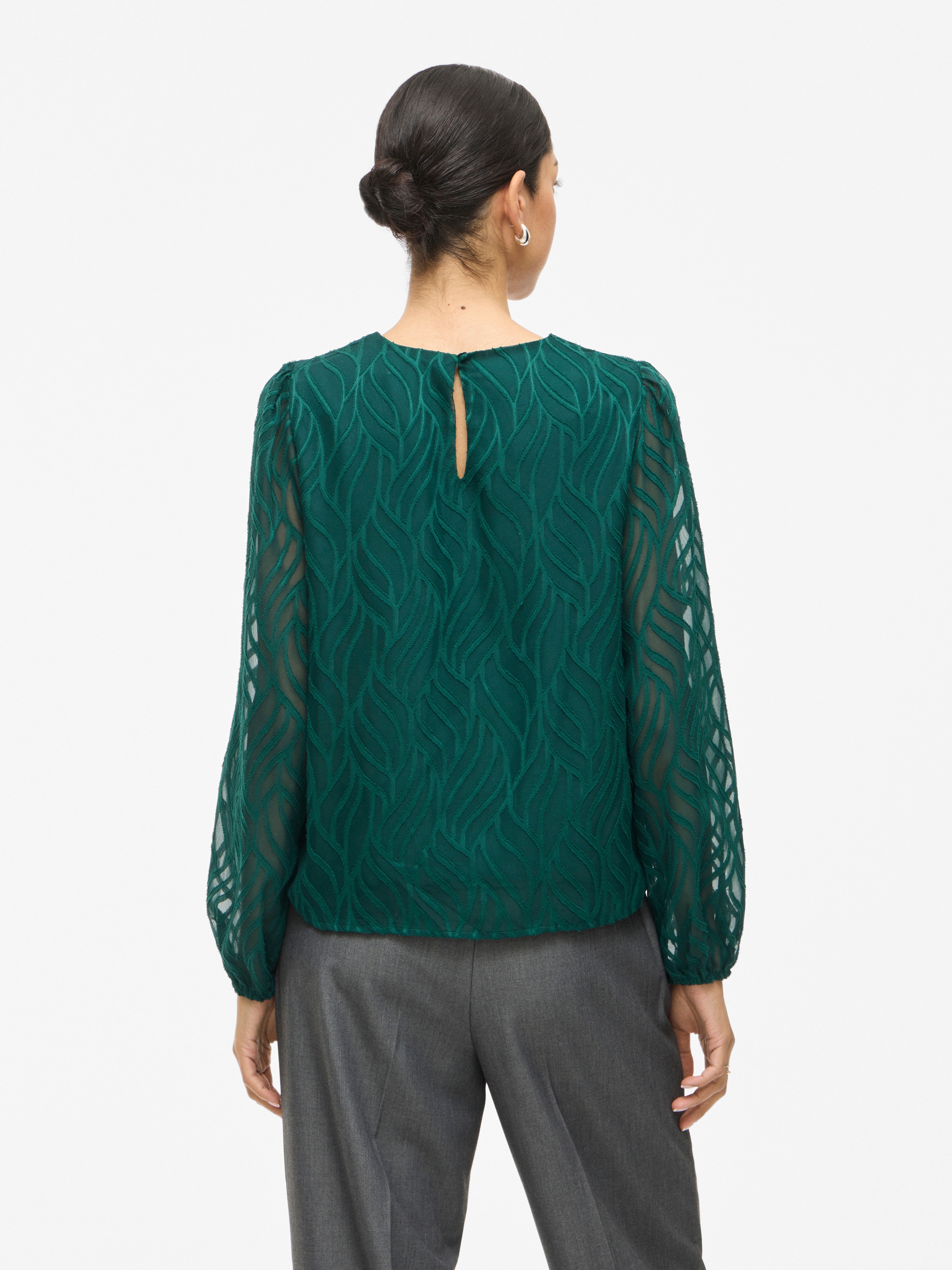 Vila Chemisier »VIMIKA O-NECK L/S TOP - NOOS«