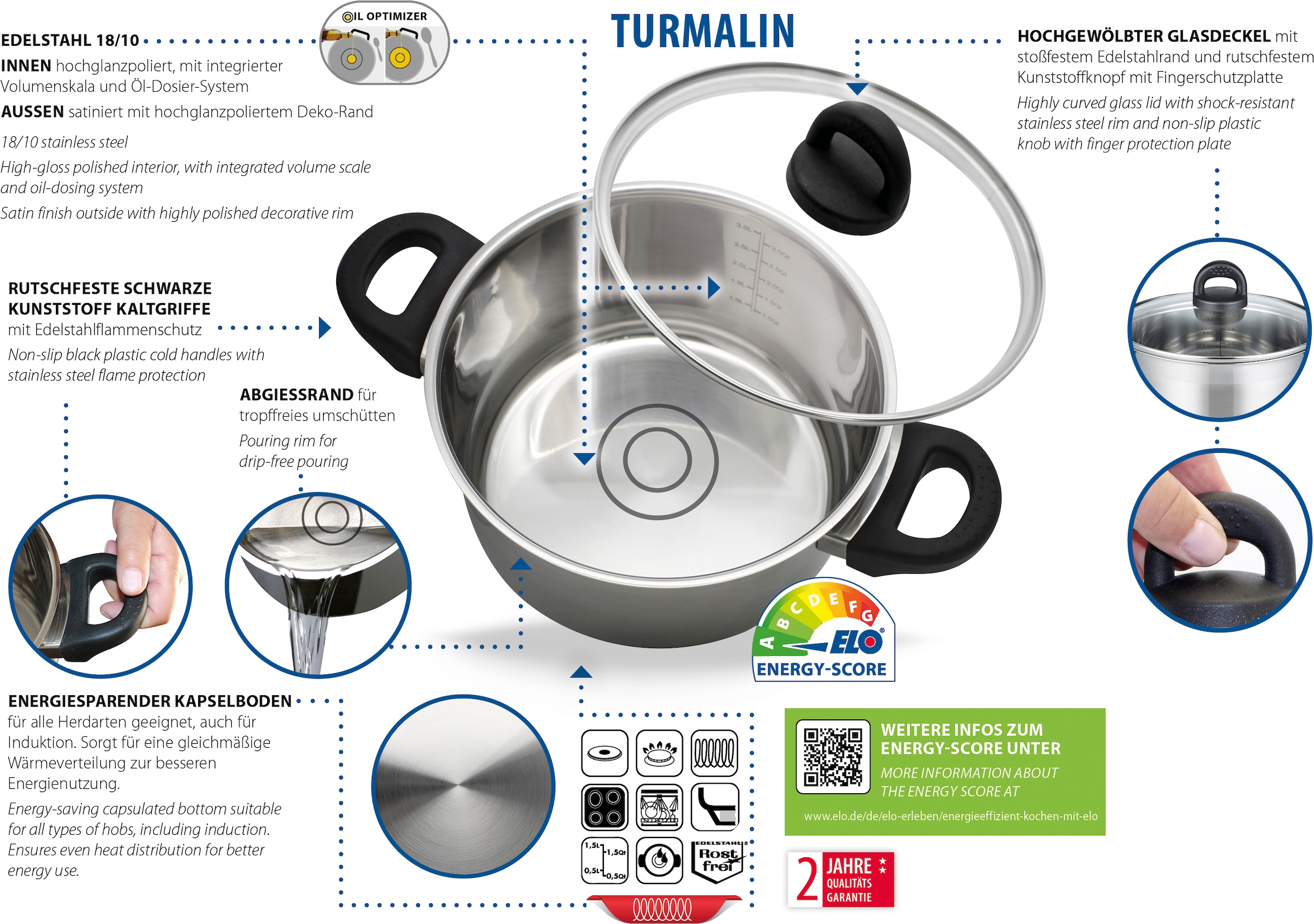 Elo Basic Pot à lait »Turmalin« 1 tlg.
