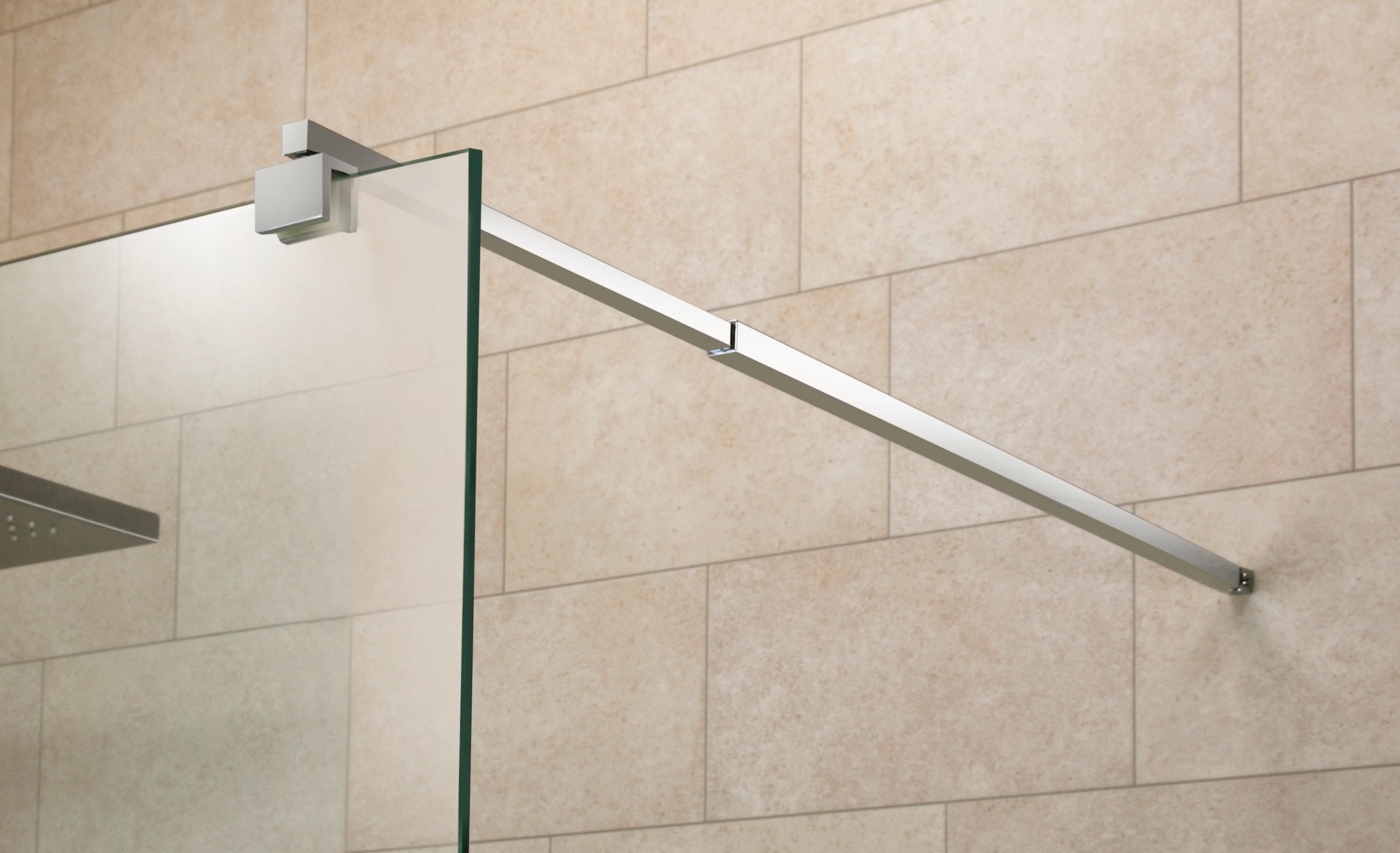 welltime Douche à l'italienne »Tropea light« avec bras mural réglable inclus