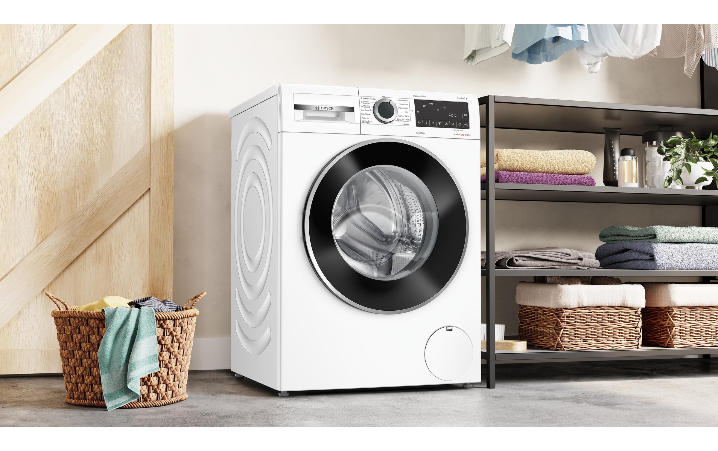 BOSCH Waschtrockner »Serie 6 WNG24402CH 9 kg / 6 kg« 9 kg /6 kg 70 dB(A)