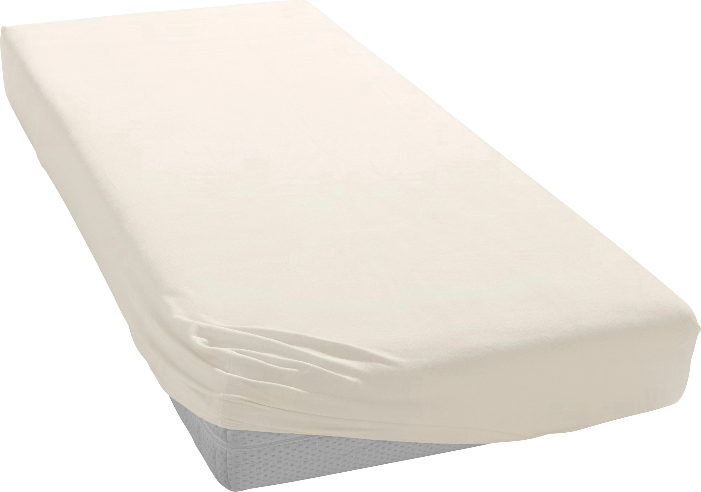 bellana Spannbettlaken »bellana exclusiv aus 100% Mako-Baumwolle, 150 g/m², bügelfrei« feinste Mako-Baumwolle, Spannbetttuch für Matratzen bis 25cm Höhe