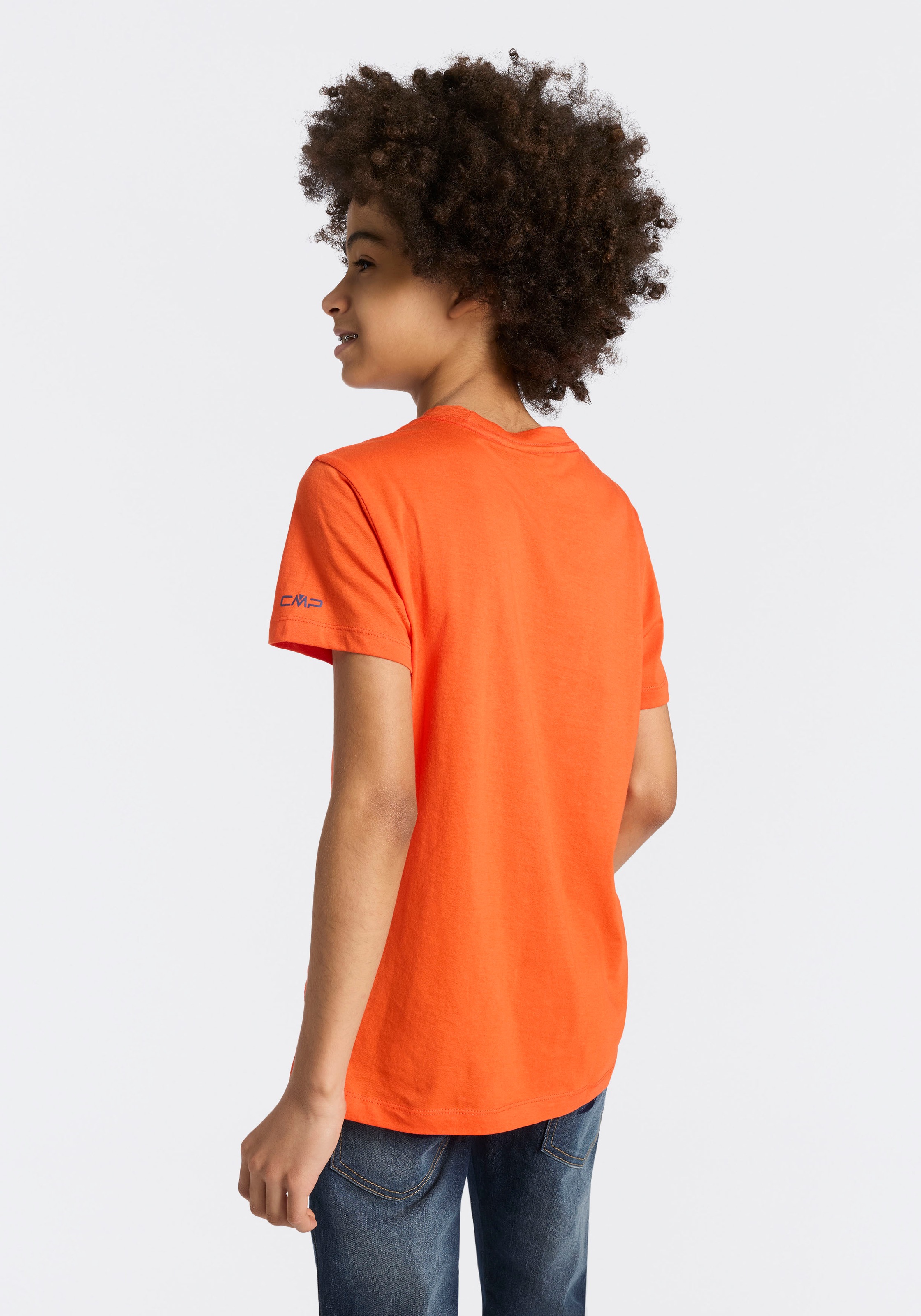 CMP T-Shirt für Kinder, Kurzarm, mit Rundhalsausschnitt, aus Baumwolle