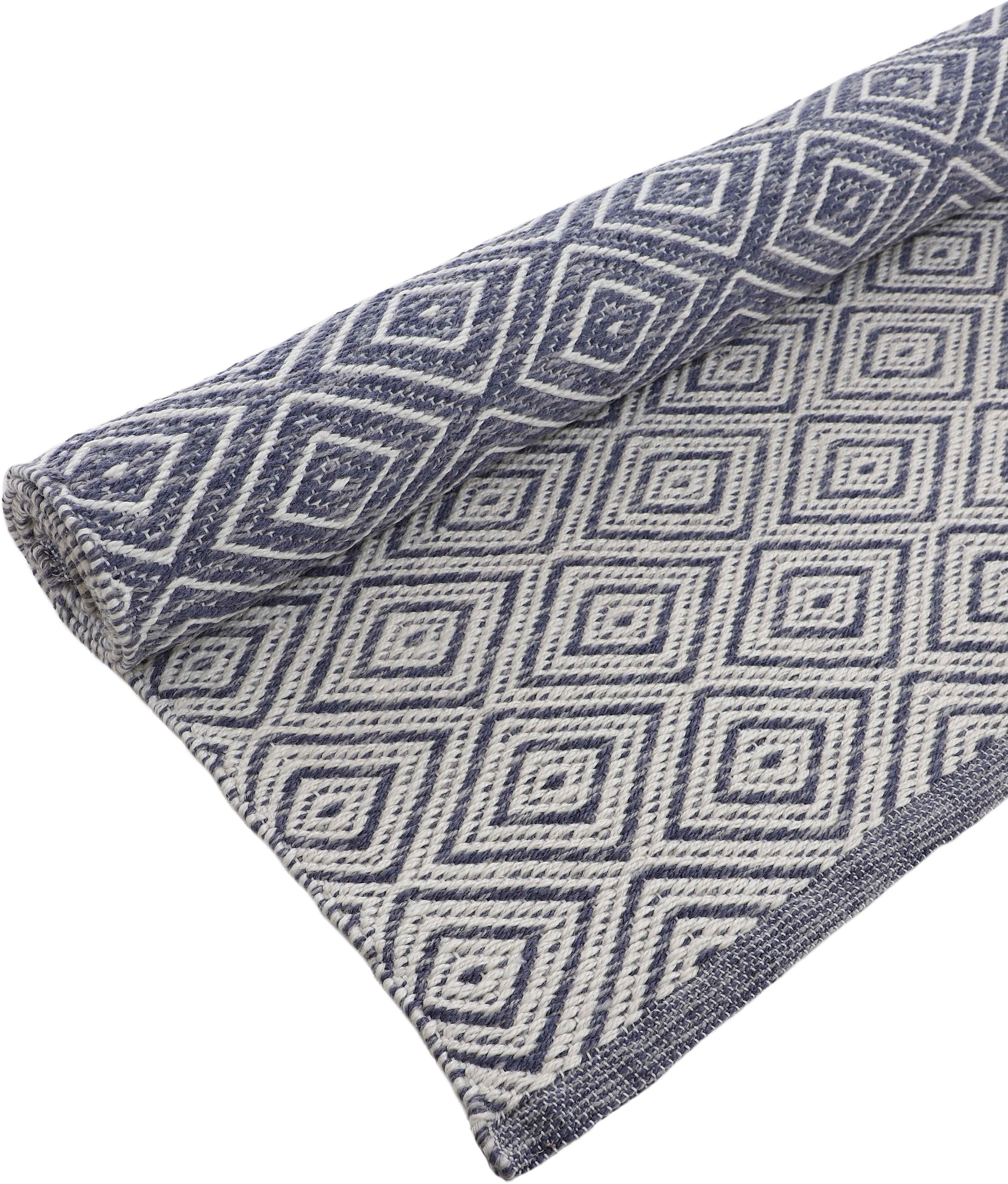 carpetfine Tapis »Frida 200« Rectangulaire 7 mm Höhe Wendeteppich, 100% recyceltem Material (PET), Flachgewebe, Sisal Optik