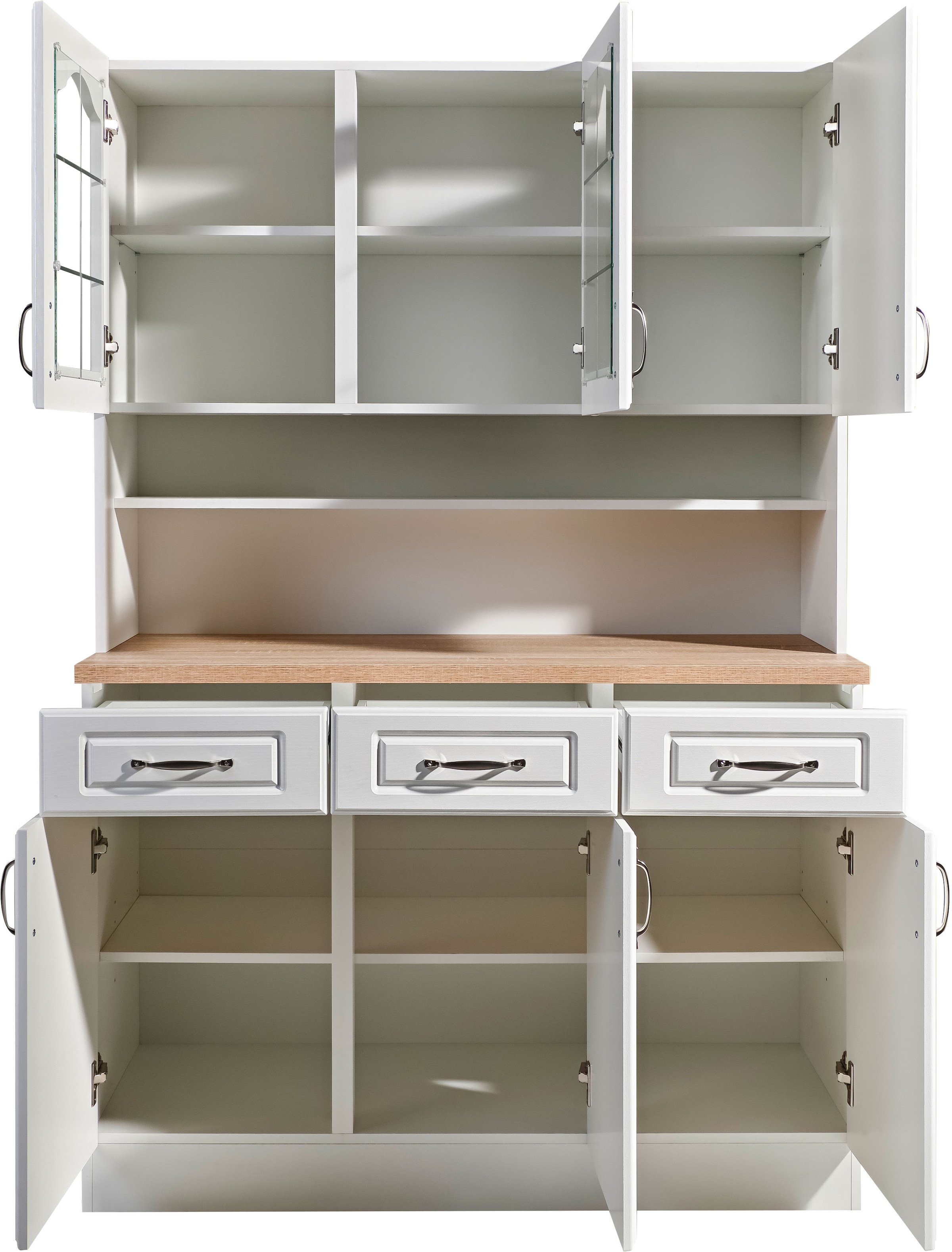 wiho Küchen »Linz« 120 cm breit, in Landhaus-Optik