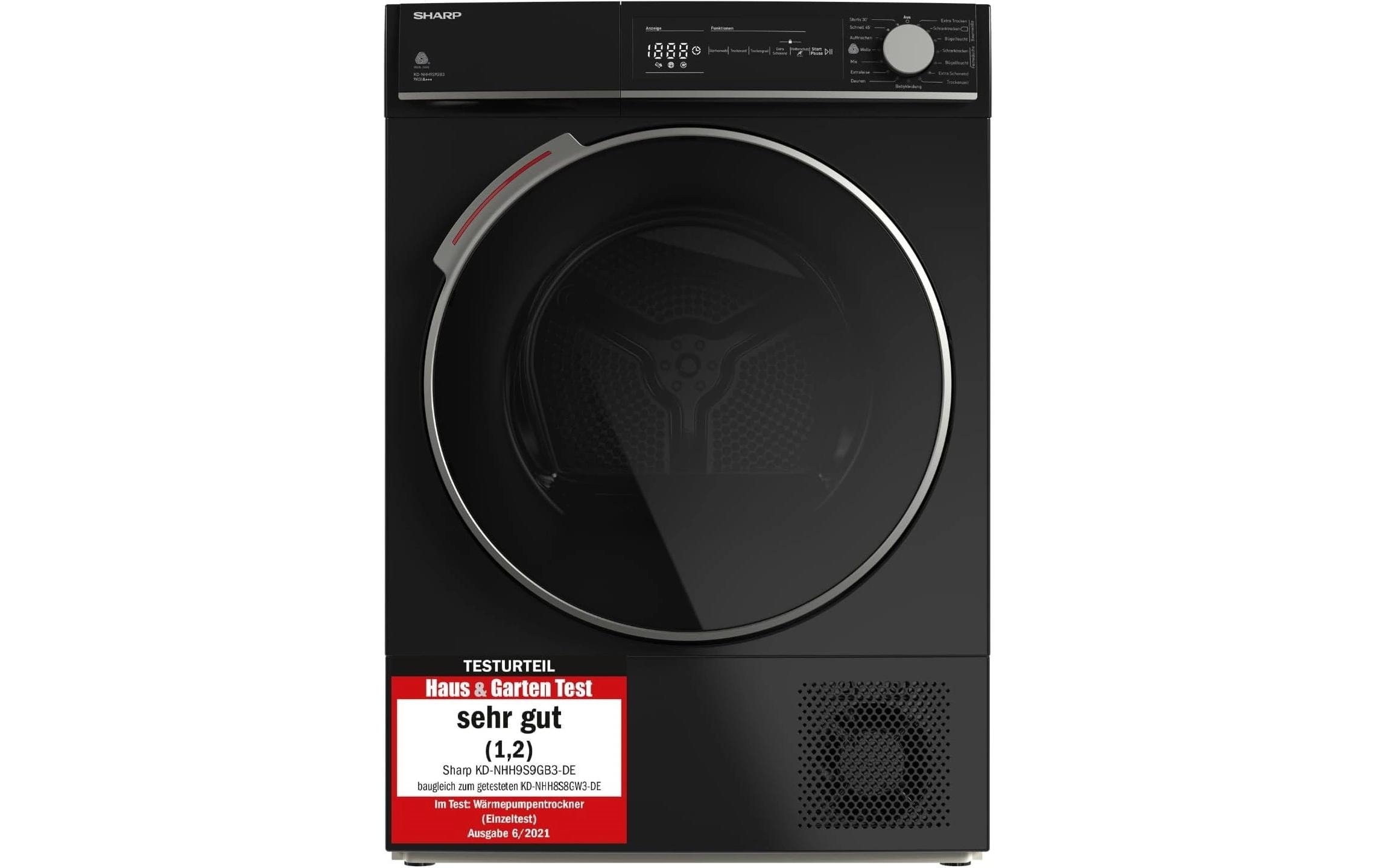 Sharp Sèche-linge à pompe à chaleur »KD-NHH9S9GB3-DE« Serie T