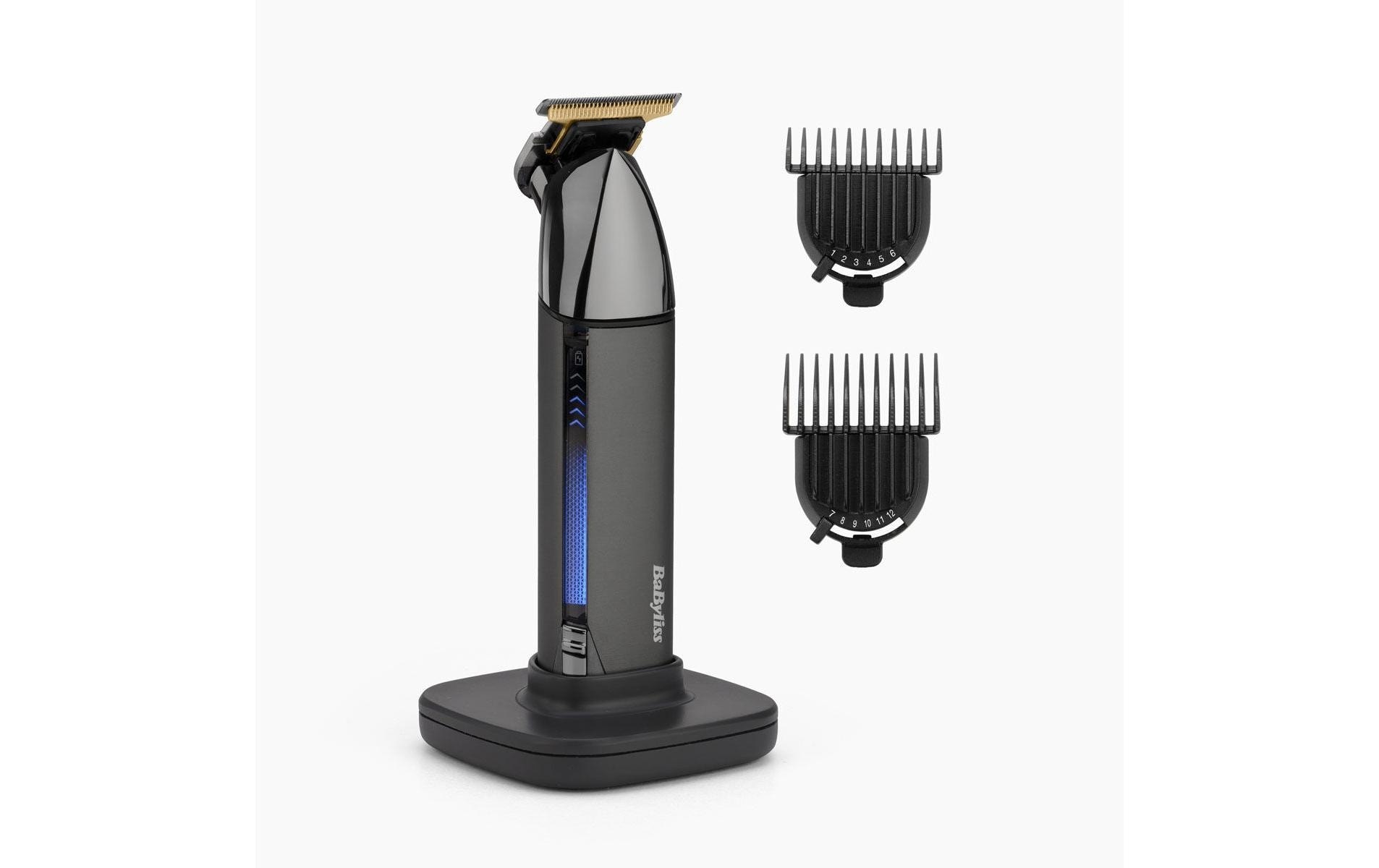 BaByliss Bartschneider »BaByliss Super-X Metal Barttrimmer, Bartschneider, wasserdicht, T996E« 2 Aufsätze Japanischer Stahl, 2 Kammaufsätze mit 6 Positionen 1–6mm, kabellos