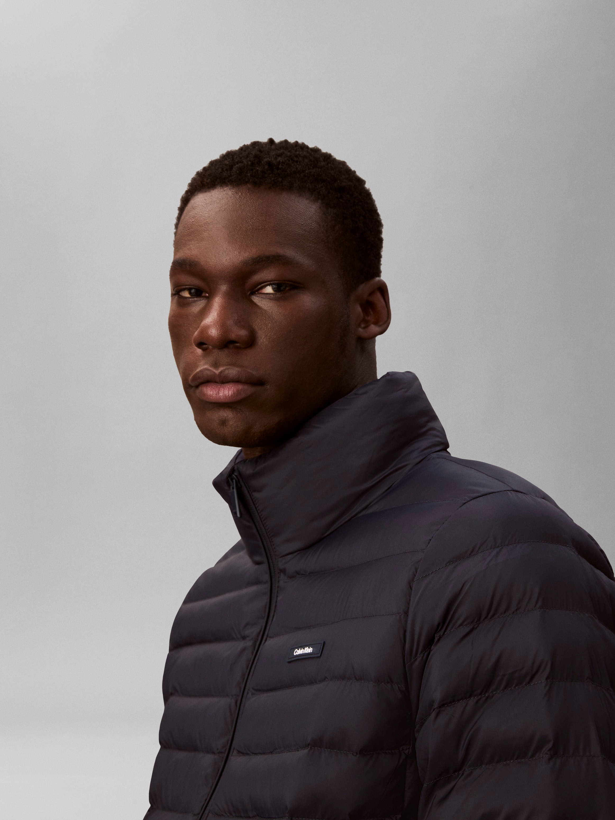 Calvin Klein Veste matelassée »LS LT WT NYLN CHNNLD« ohne Kapuze Mit Rundhalsausschnitt