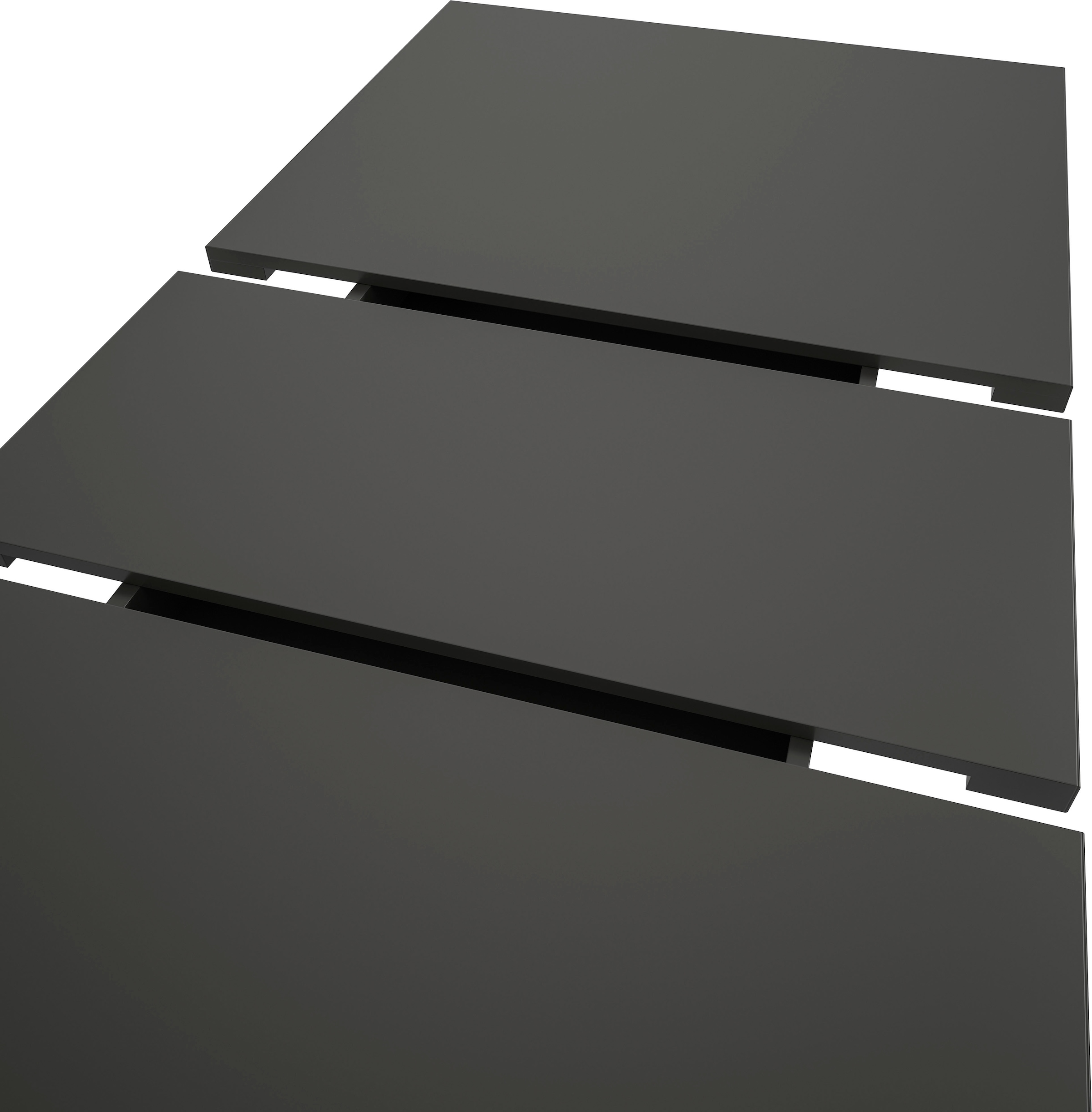 Home affaire Table de salle à manger »Motus, ausziehbar 150 -190 cm, inklusive 40 cm Einlegeplatte« Set, 1 cuis tlg. Säulengestell mit Bodenplatte, Tisch, Küchentisch, Esszimmer, Küche