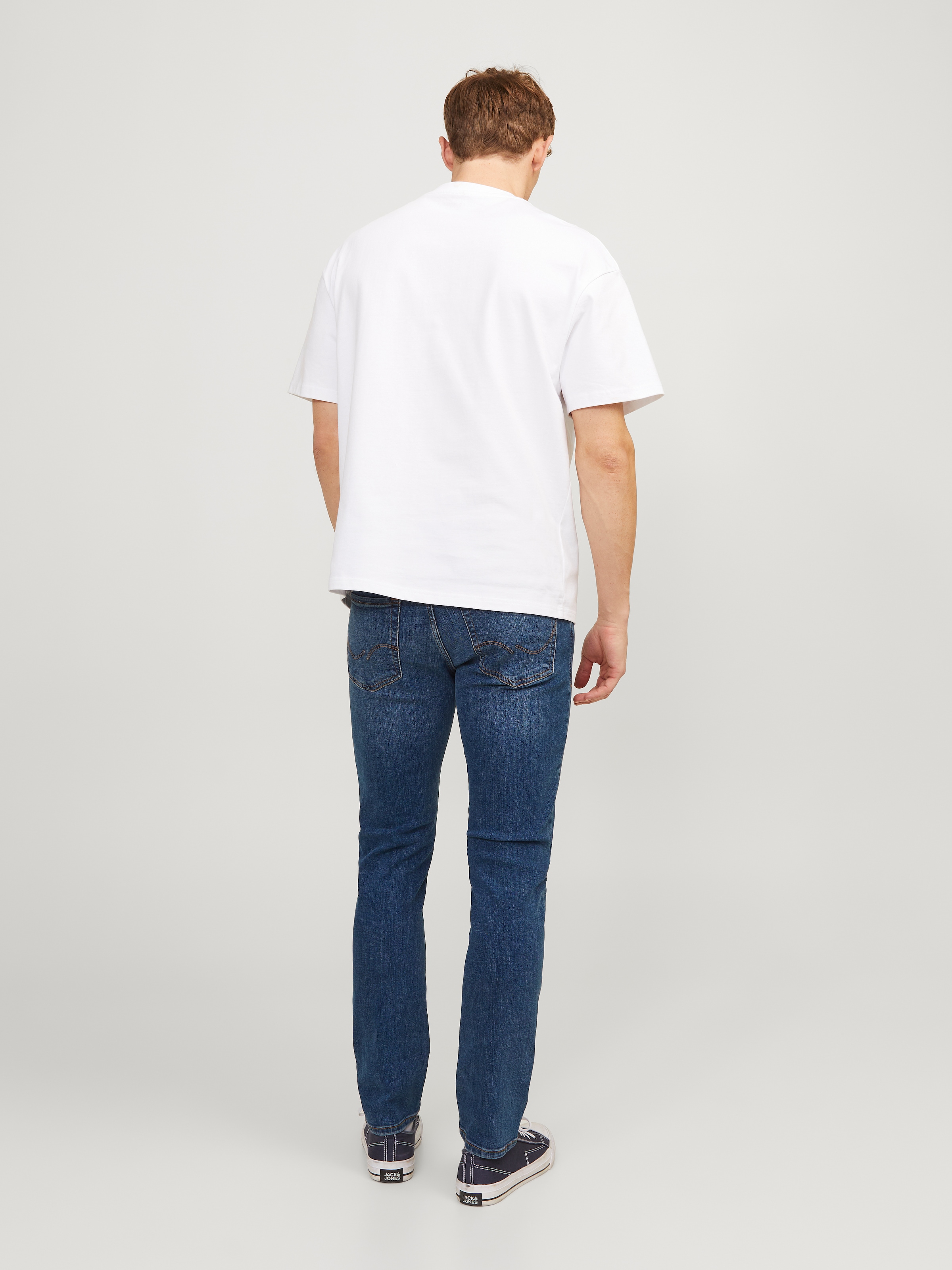 Jack & Jones Jeans slim »JJITIM mit Waschung und praktischen Taschen«, Abriebeffekte, modisch, slim fit, Denim
