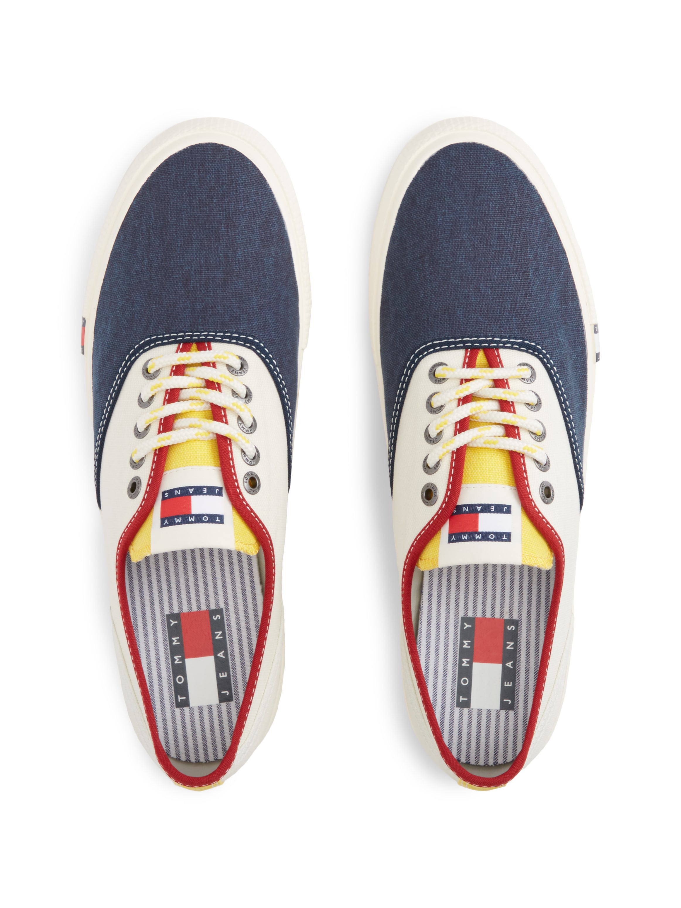 Tommy Jeans Sneakers »ARCHIVE VULC Y2K COLOR BLOCK«  Freizeitschuh, Halbschuh, Schnürschuh im auffälligen Kontrastlook
