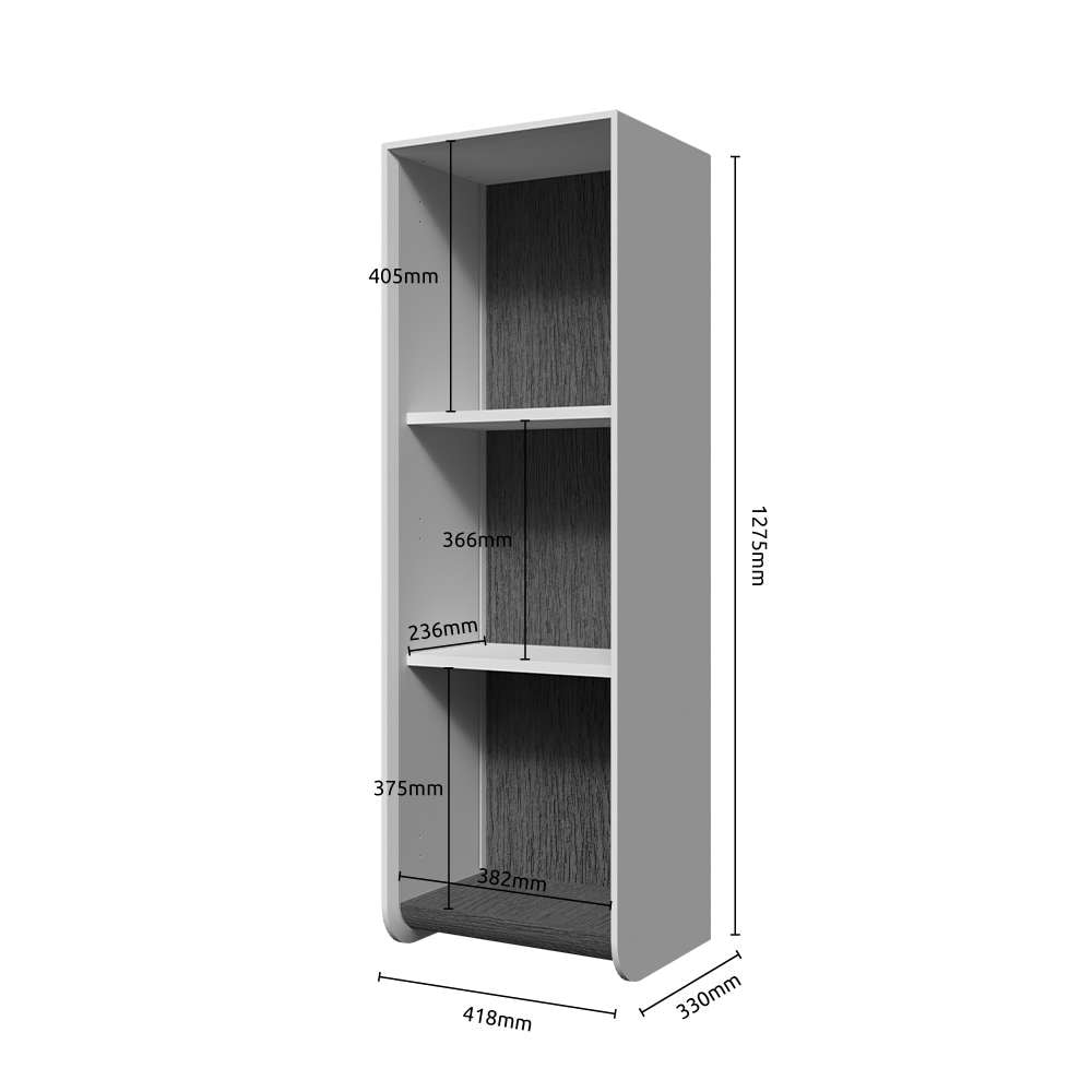 GOODproduct Vitrine suspendue »Soffy Wandschrank, Schwebendes Design für modernen Wohnraum« Laqué UV, fonction soft close, montage mural, poignée métal