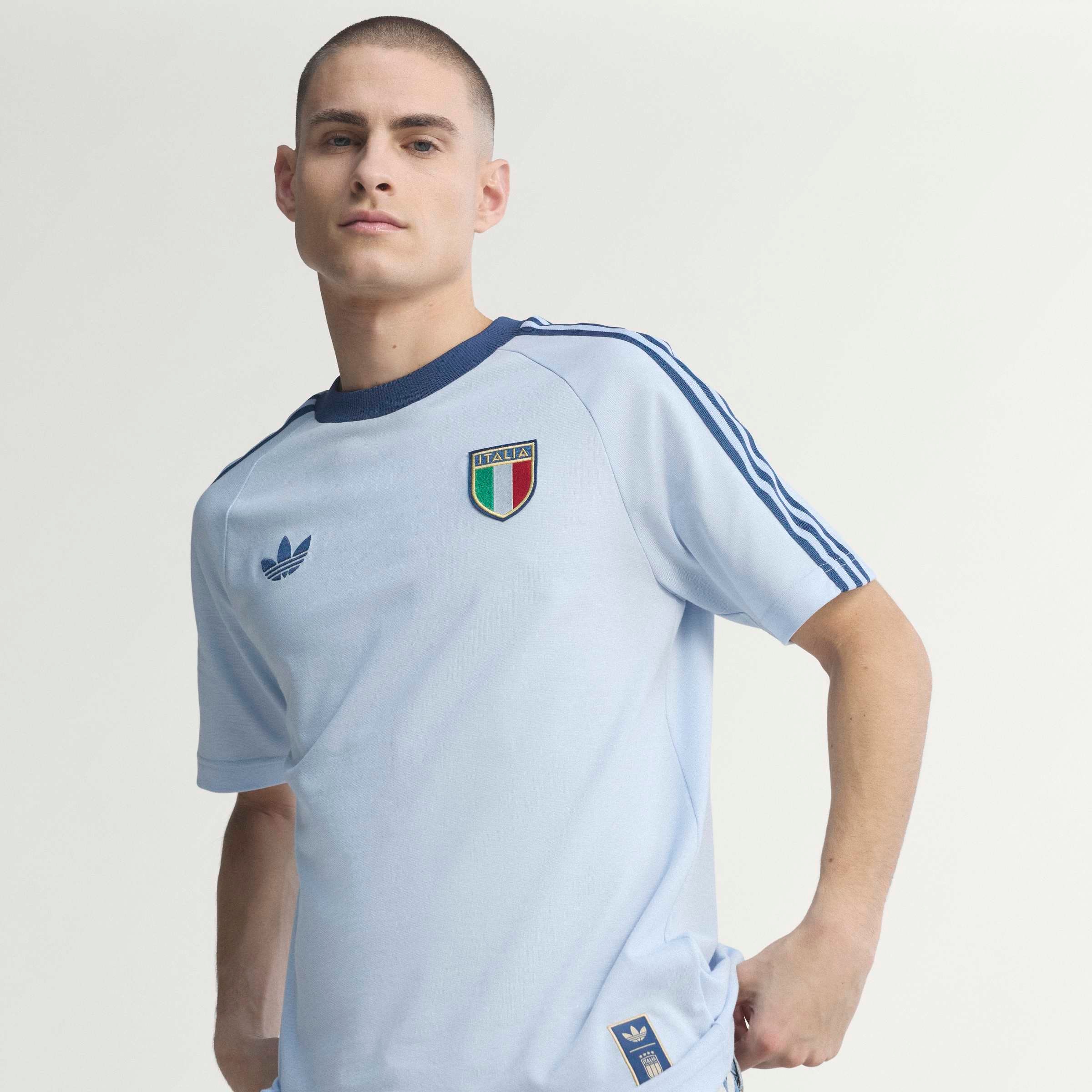adidas Performance T-shirt »FIGC OG TEE« style sportif, sans fermeture, en coton