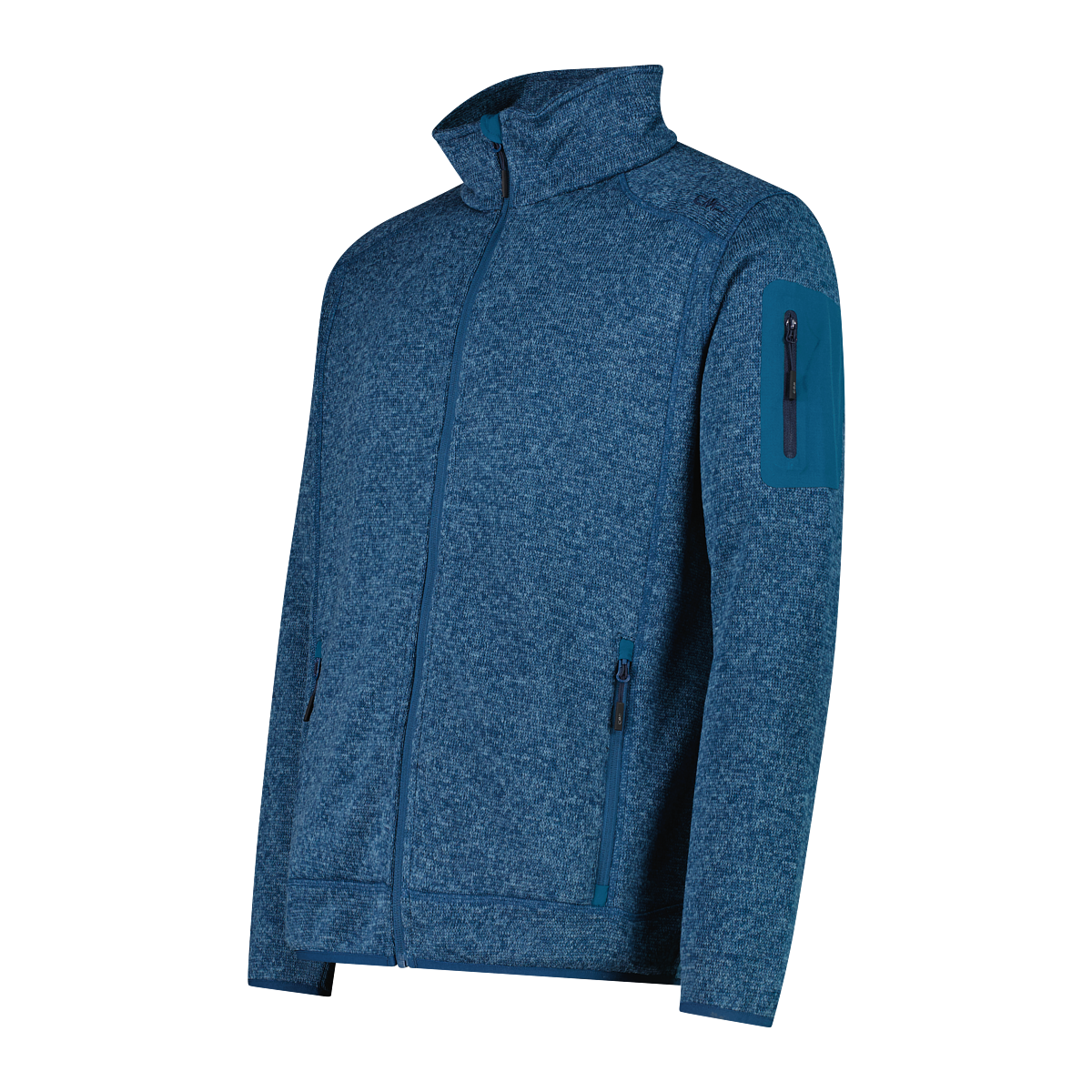 CMP Veste en laine polaire »MAN JACKET« sans capuche avec col haut, respirant, déperlant