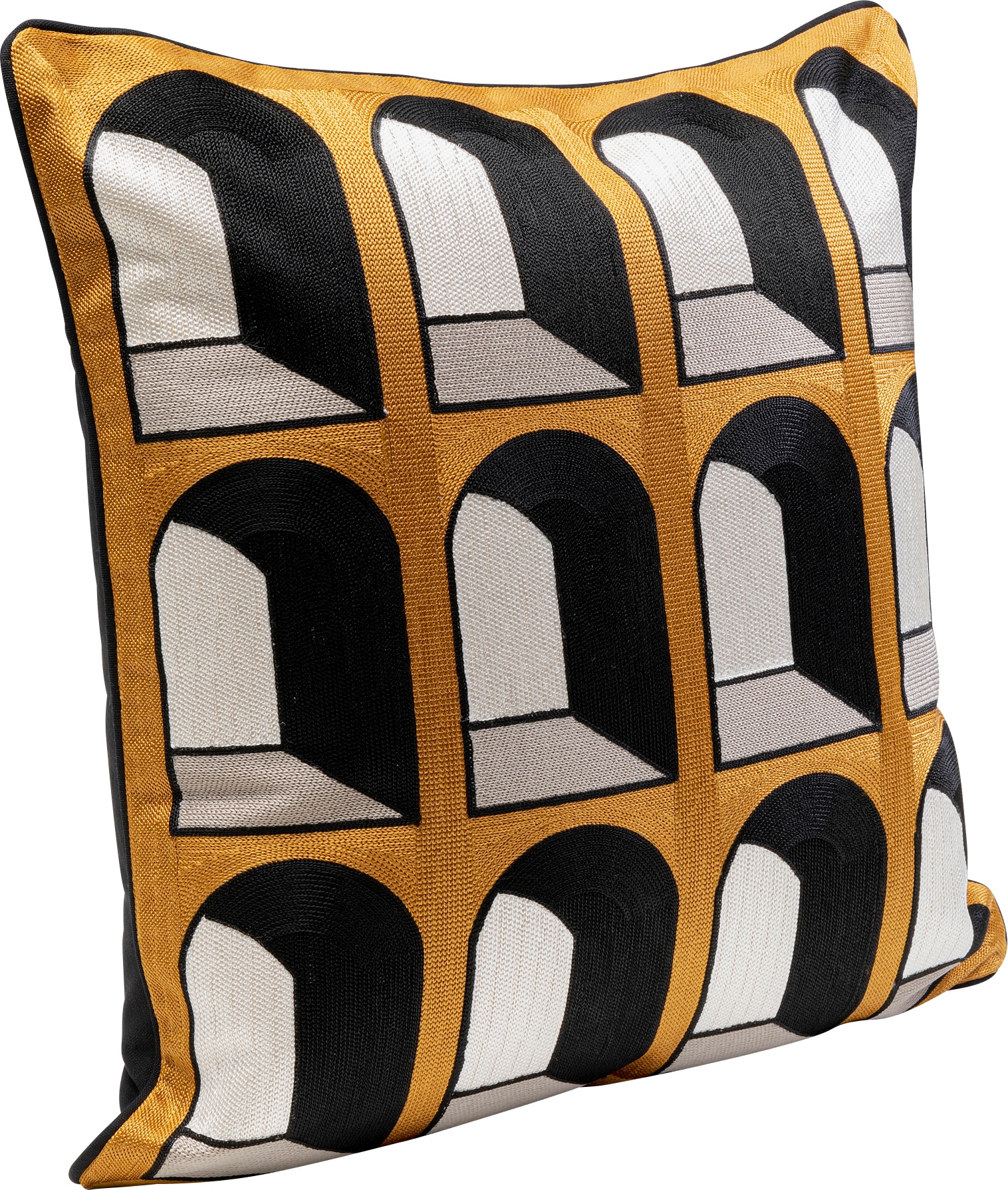 Kare Design Coussin décoratif »Coloseo, Kissenhülle mit Füllung, 50x50 cm« stützt Kopf und Nacken angenehm und sorgt für erholsamen Schlaf