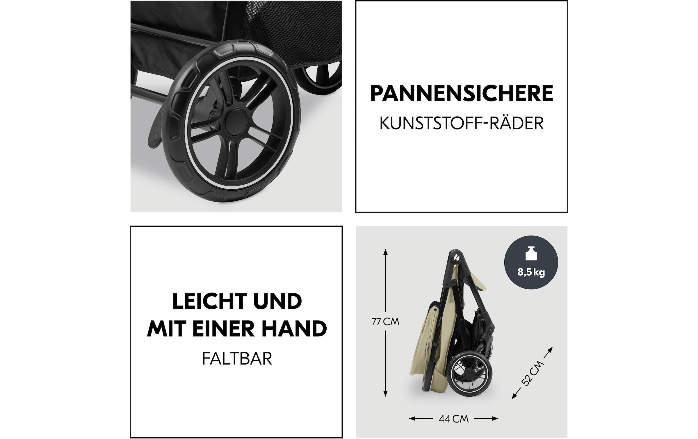 Hauck Kombi-Kinderwagen »Shop N Care Trio Set« 22 kg