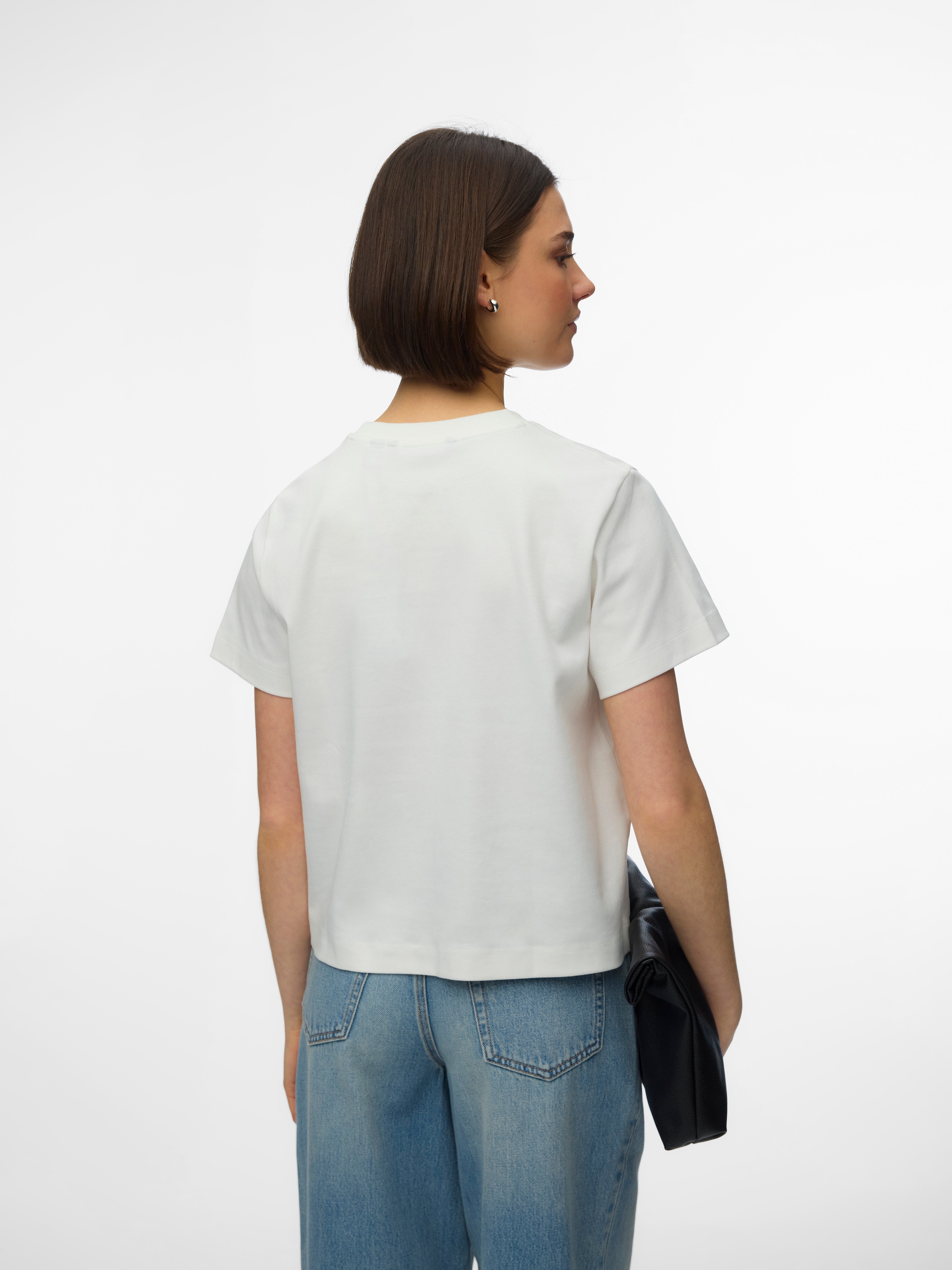 Vero Moda T-shirt à manches courtes »VMSARA METTE SS TOP BOX JRS GA NOOS« coton, coupe régulière
