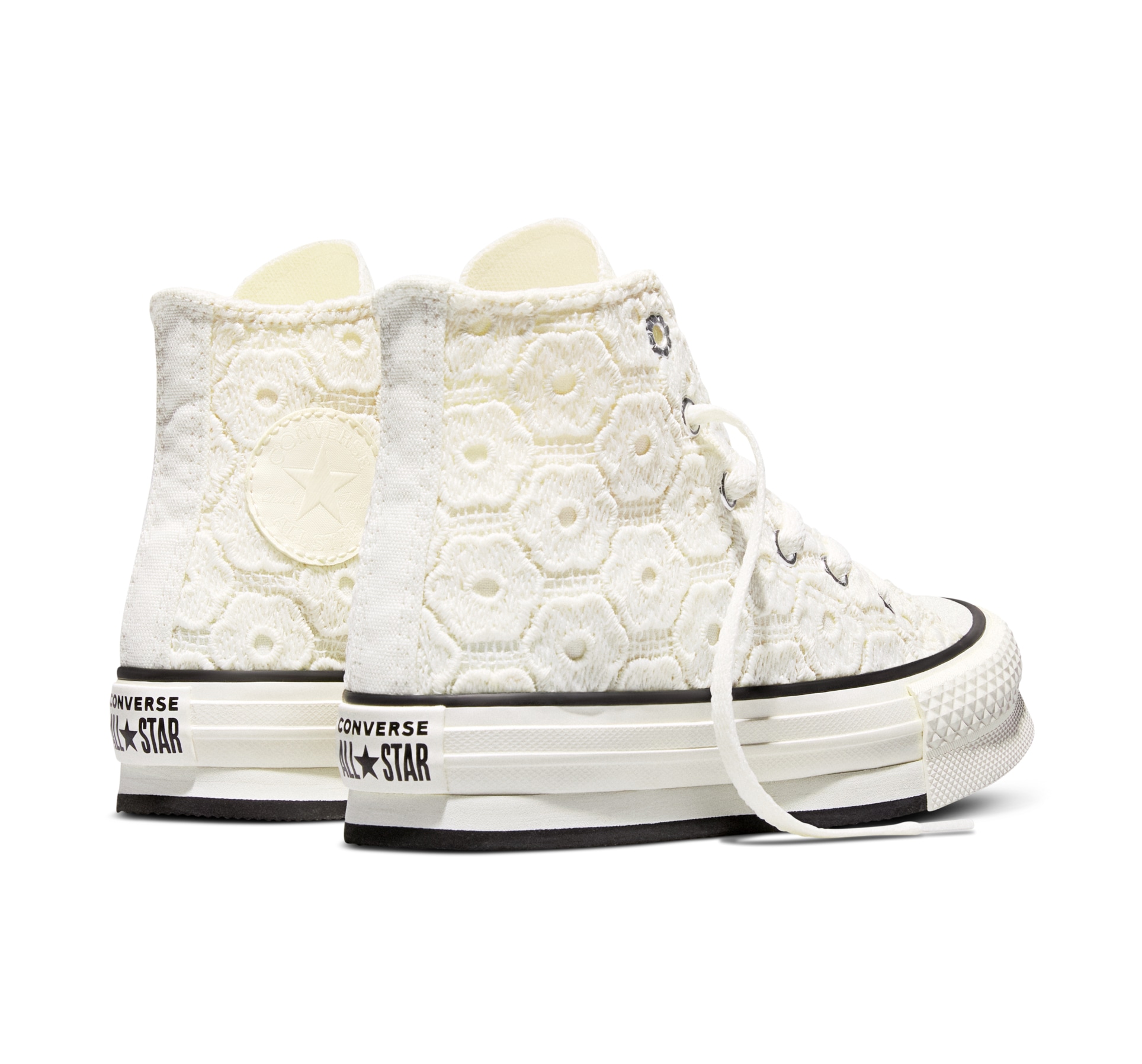 Converse Sneakers »CHUCK TAYLOR ALL STAR EVA LIFT PLATFORM FLORAL CROCHET«  pour activités sportives, avec semelle extérieure légèrement profilée