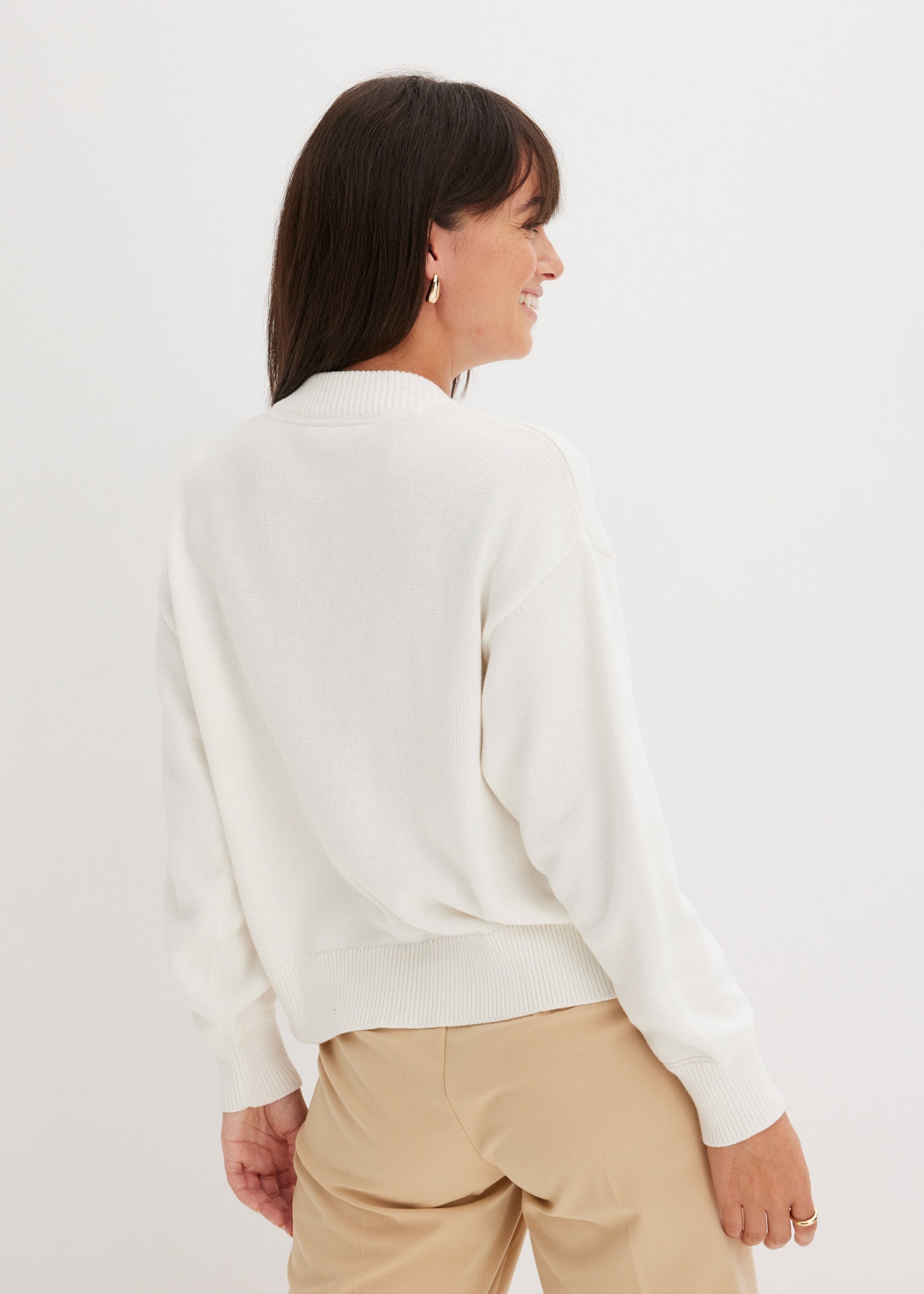 bonprix Veste en tricot »Strickjacke aus reiner Baumwolle« Strickjacke aus reiner Baumwolle