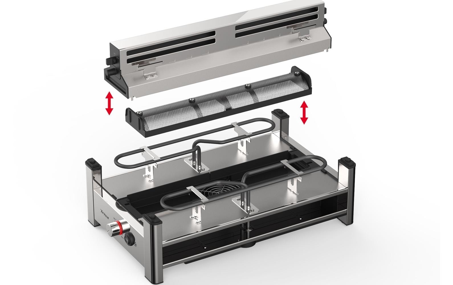 Trisa Raclette »Pure Melt 8 Personen« 8 cuis Raclettepfännchen 1.500 W