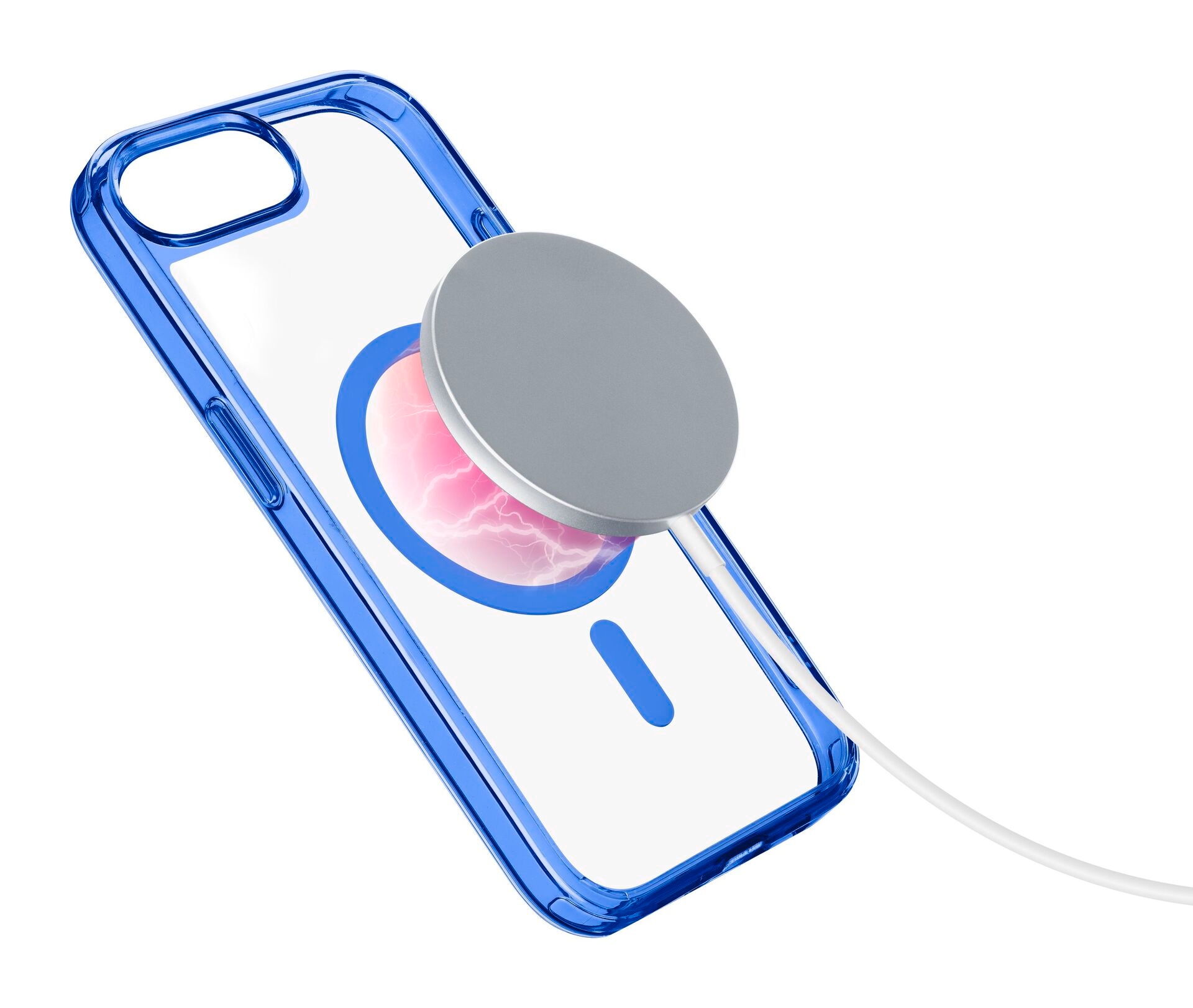 Cellularline Handyhülle »Iconic MAG MagSafe Case für Apple iPhone 16e« Apple iPhone 16e Backcover, Schutzhülle, Handyschutzhülle, Case, Schutzcase, stossfest