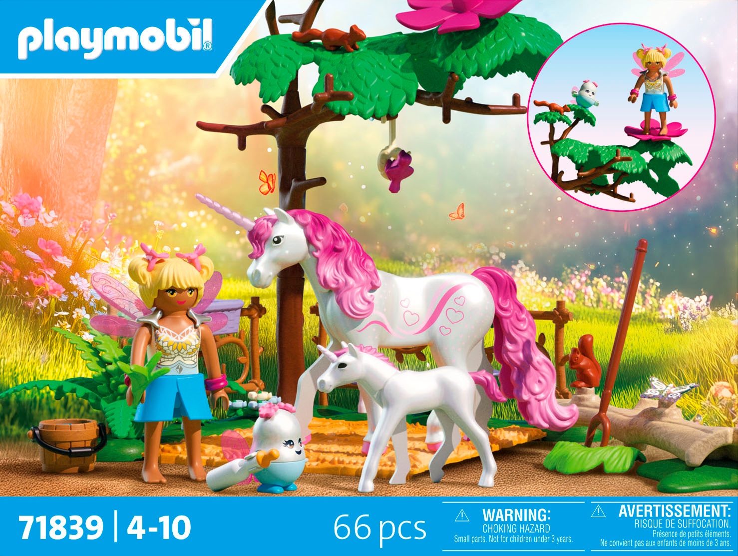 Playmobil® Jeu de construction »Zauberhafter Einhorn-Stall für Mama und Fohlen (71839), Princess Magic« Made in Europe