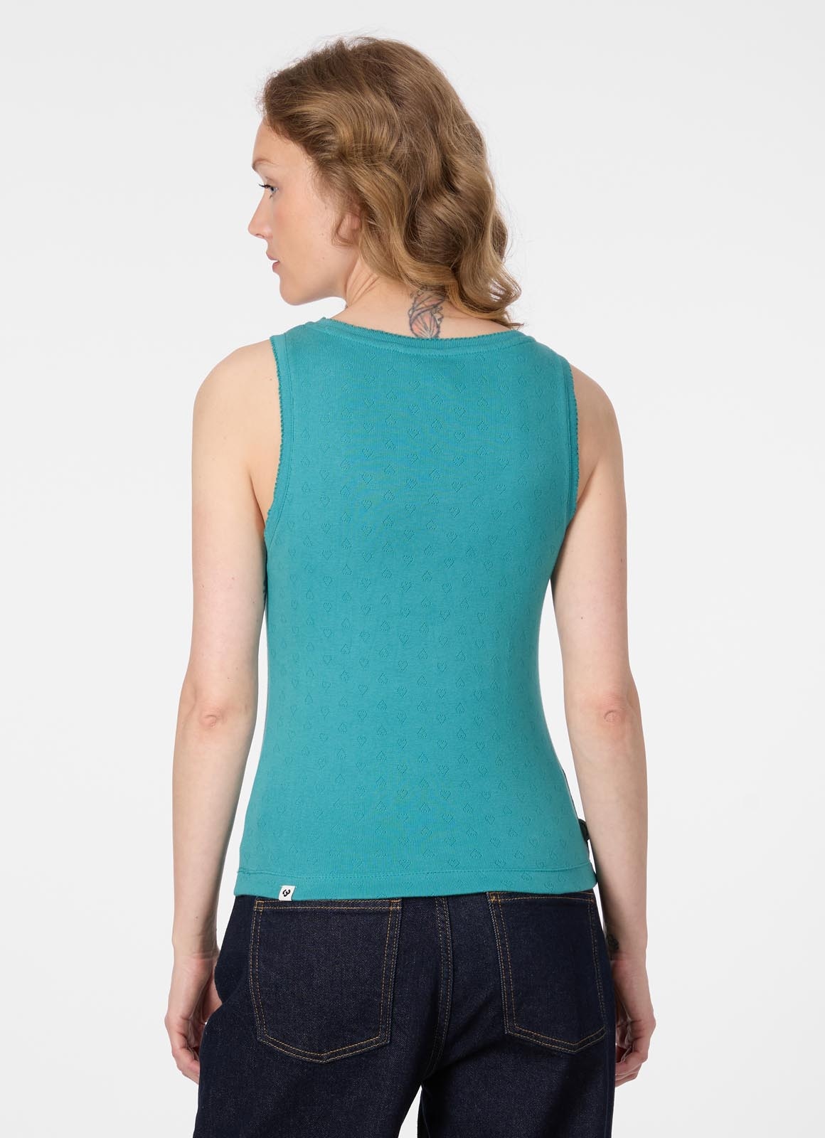 Ragwear Débardeur »AGGY« en coton avec petites cœurs en broderie décorative