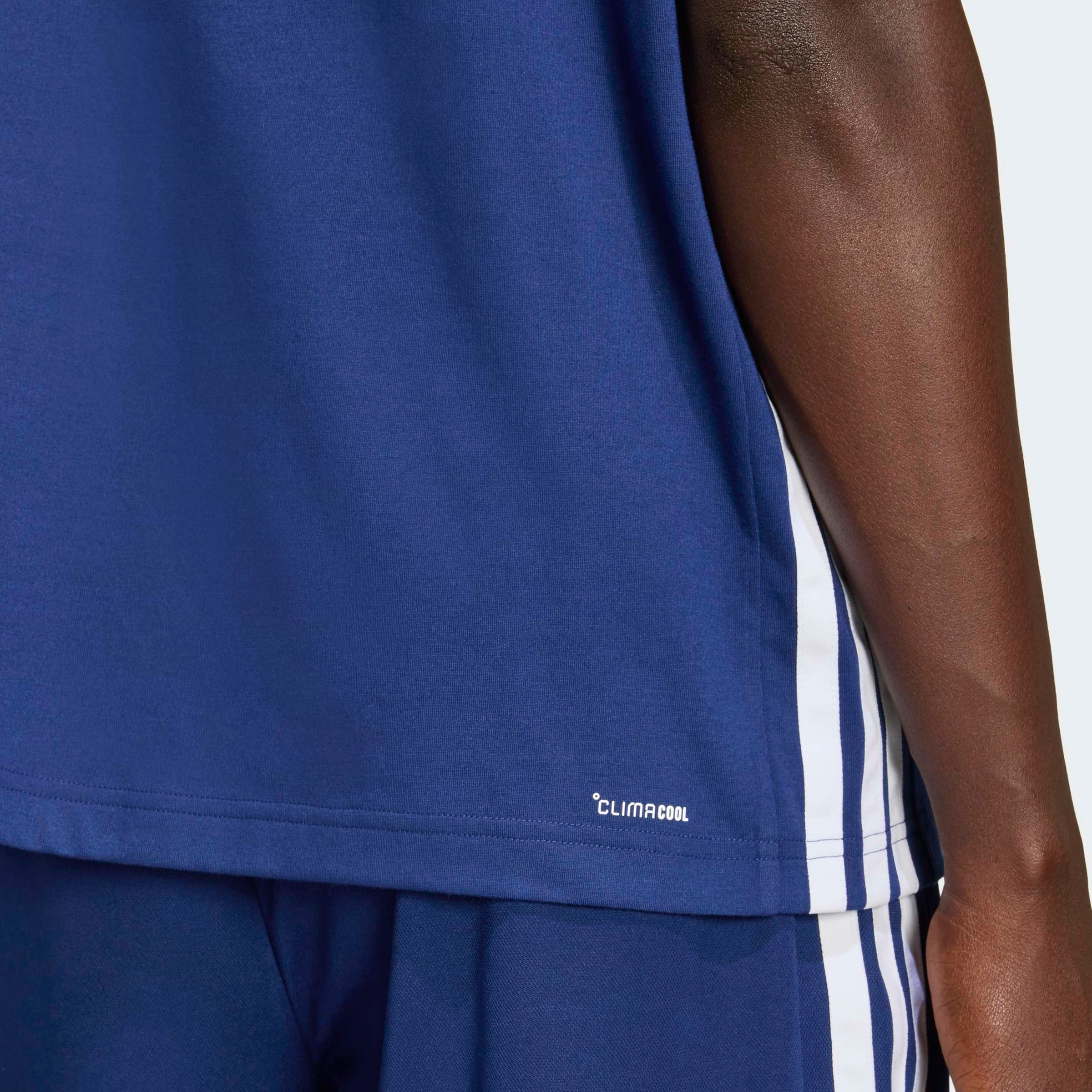 adidas Performance T-shirt »WORKOUT ESSENTIALS FEELREADY 3-STREIFEN« col rond, style sportif, en jersey simple