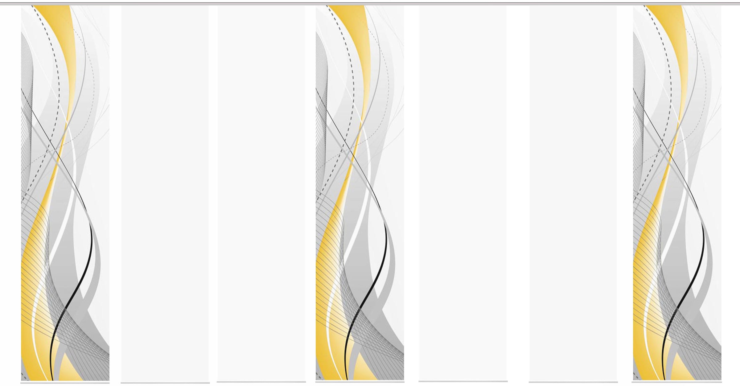 HOME WOHNIDEEN Schiebegardine »CARLISLE 7ER SET« Paneelwagen 7 Stk. tlg. HxB: 245x60