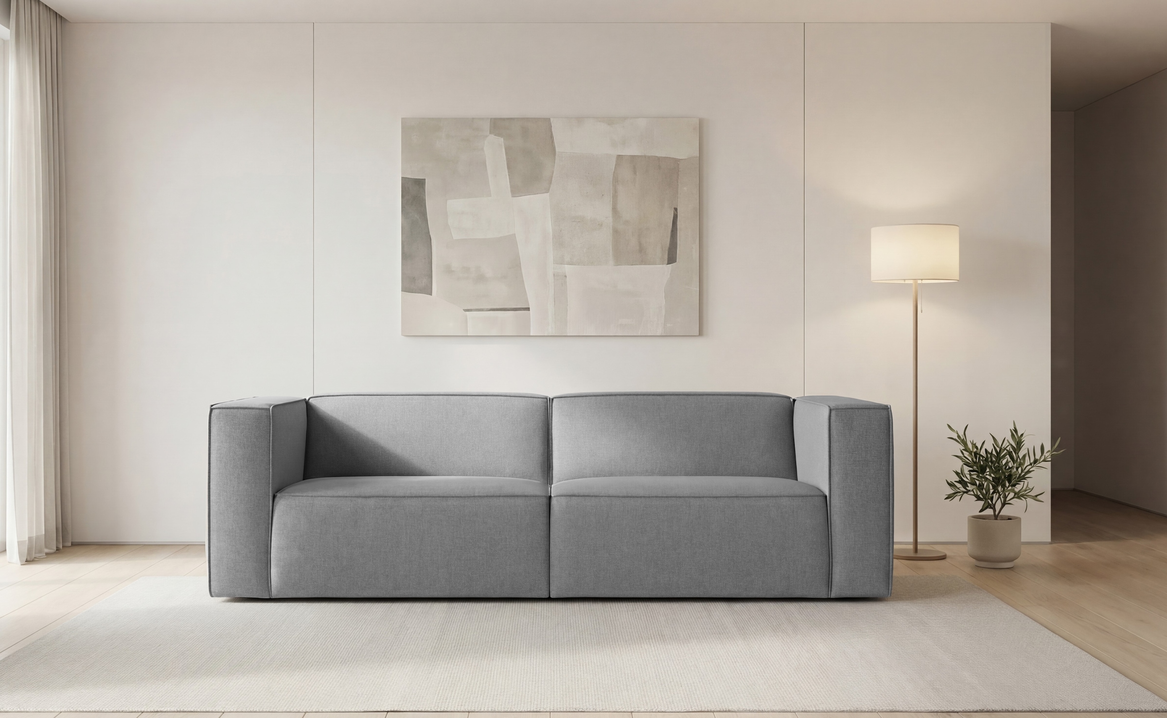 GOODproduct 3-places »Dalby« assise extra profonde, avec couture Keder, confort d'assise agréable