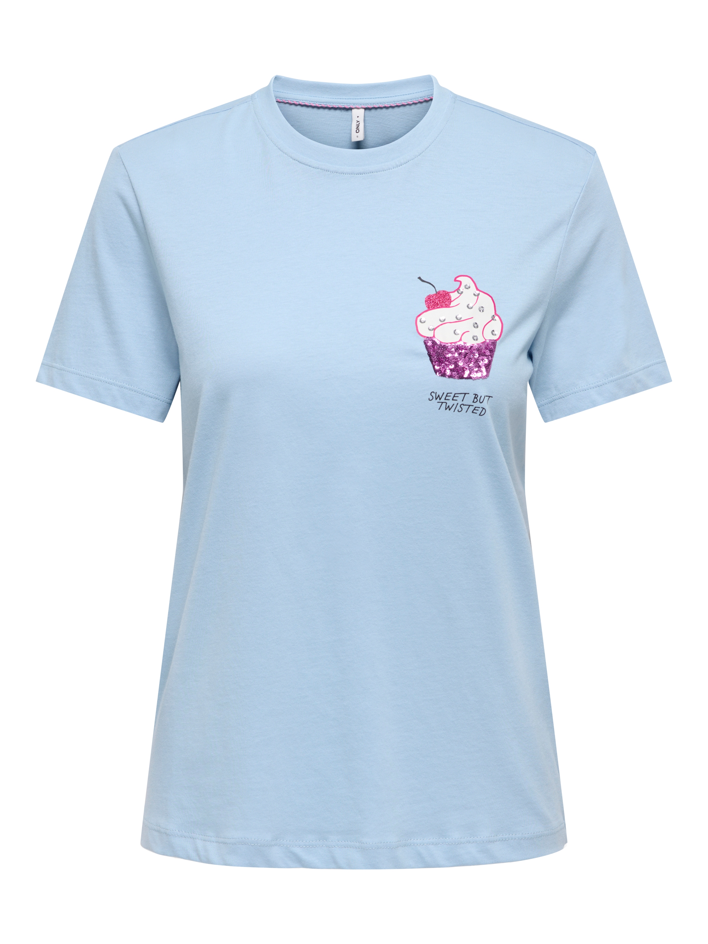 ONLY Kurzarmshirt »ONLKITA LIFE S/S TOP BOX JRS« Baumwolle, regular fit, Rundhals