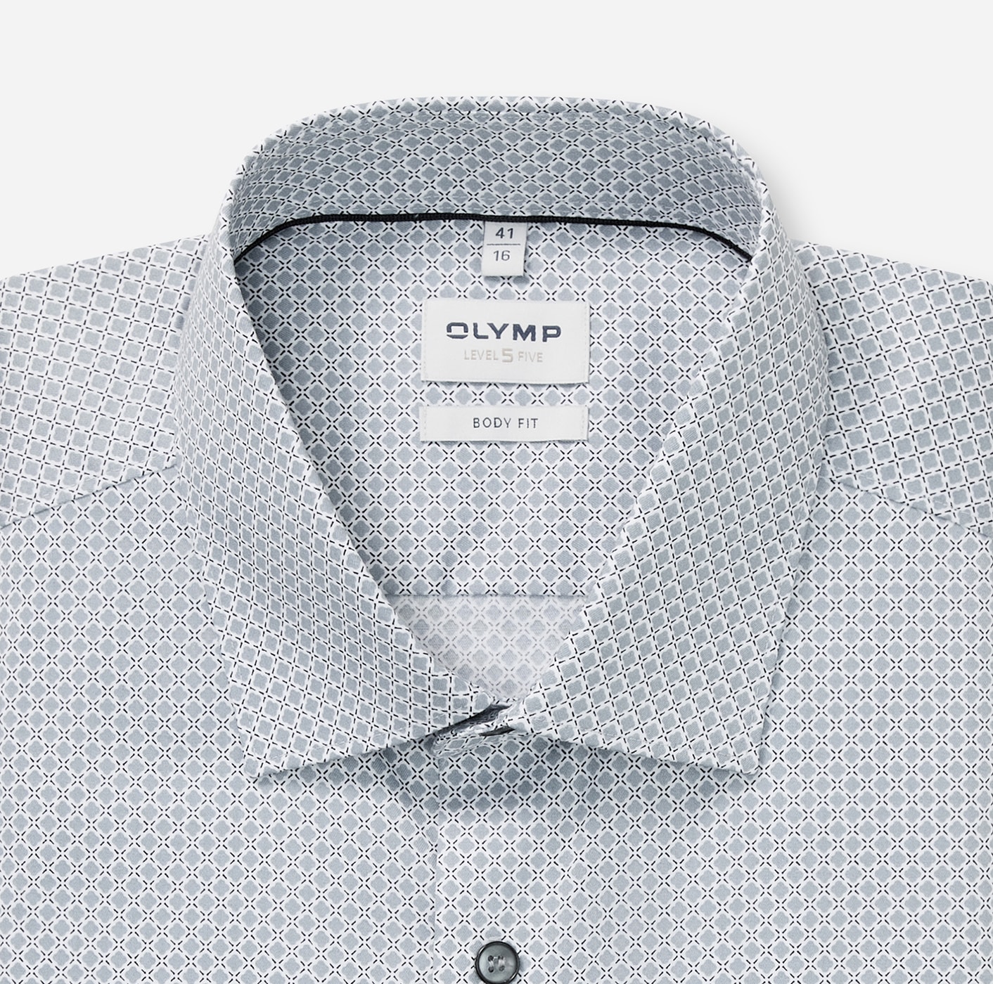 OLYMP Langarmhemd »Level Five« Businesshemd, body fit, New York Kentkragen, gemustert