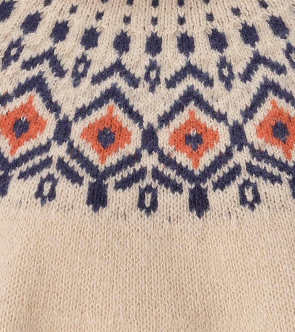 Aniston CASUAL Strickpullover mit farbharmonischen Norweger-Muster - NEUE KOLLEKTION