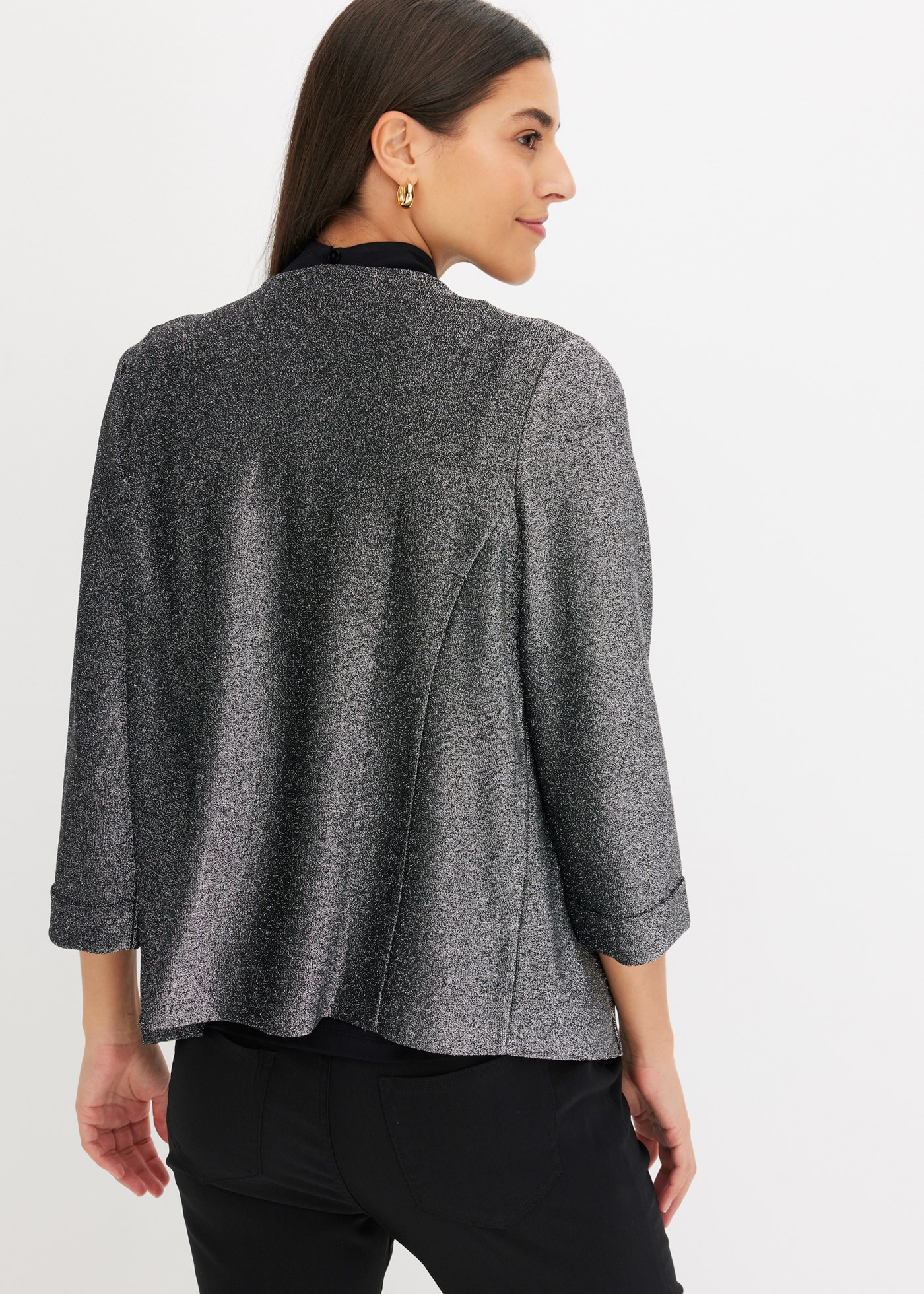 bonprix Jerseyblazer moderner Look, Slim fit Passform, mit Stretchanteil, eleganter Stil