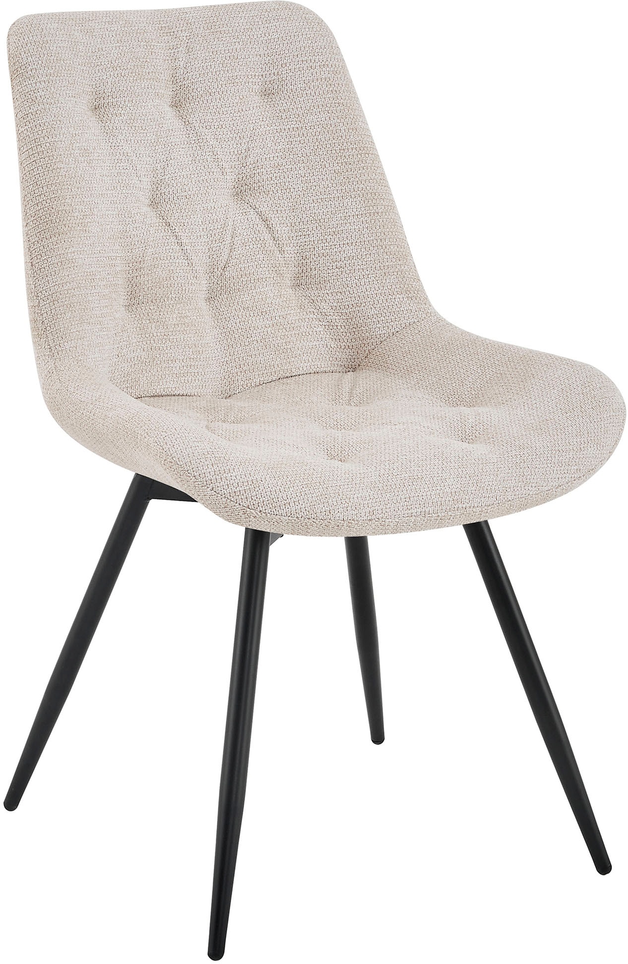 byLIVING Chaise de salle à manger »Aragon« (Ensemble) 2 cuischaise pivotante à 360 degrés, revêtement en tissu tissé de qualité avec matelassage