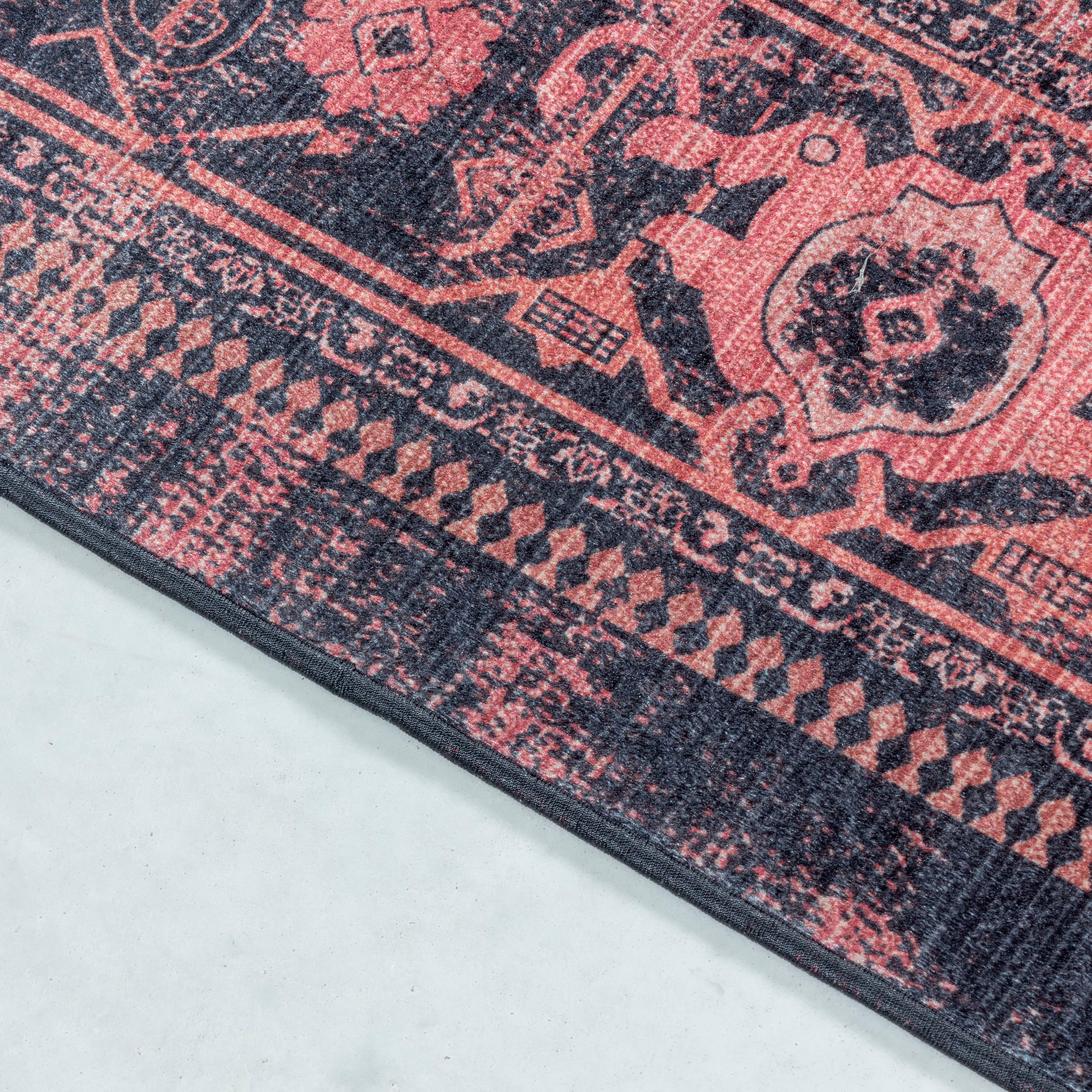 Ayyildiz Teppiche Tapis »FIESTA 4301  , auch als Läufer« Rectangulaire 6 mm Höhe Tissu plat facile d'entretien, vintage moderne, look oriental