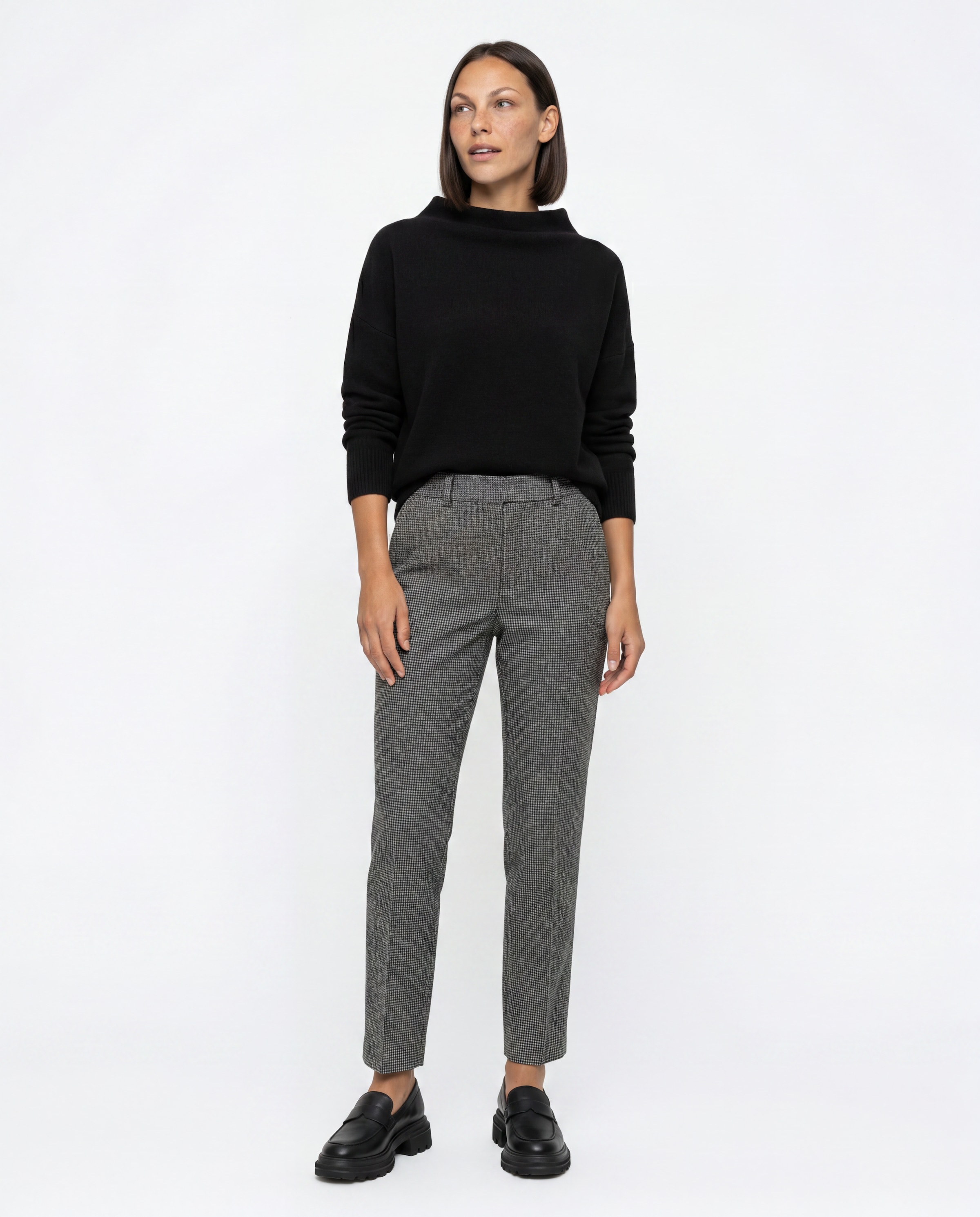 Stehmann Pantalon 7/8 »Fluor-720«  élégamment à motifs, avec pli marqué