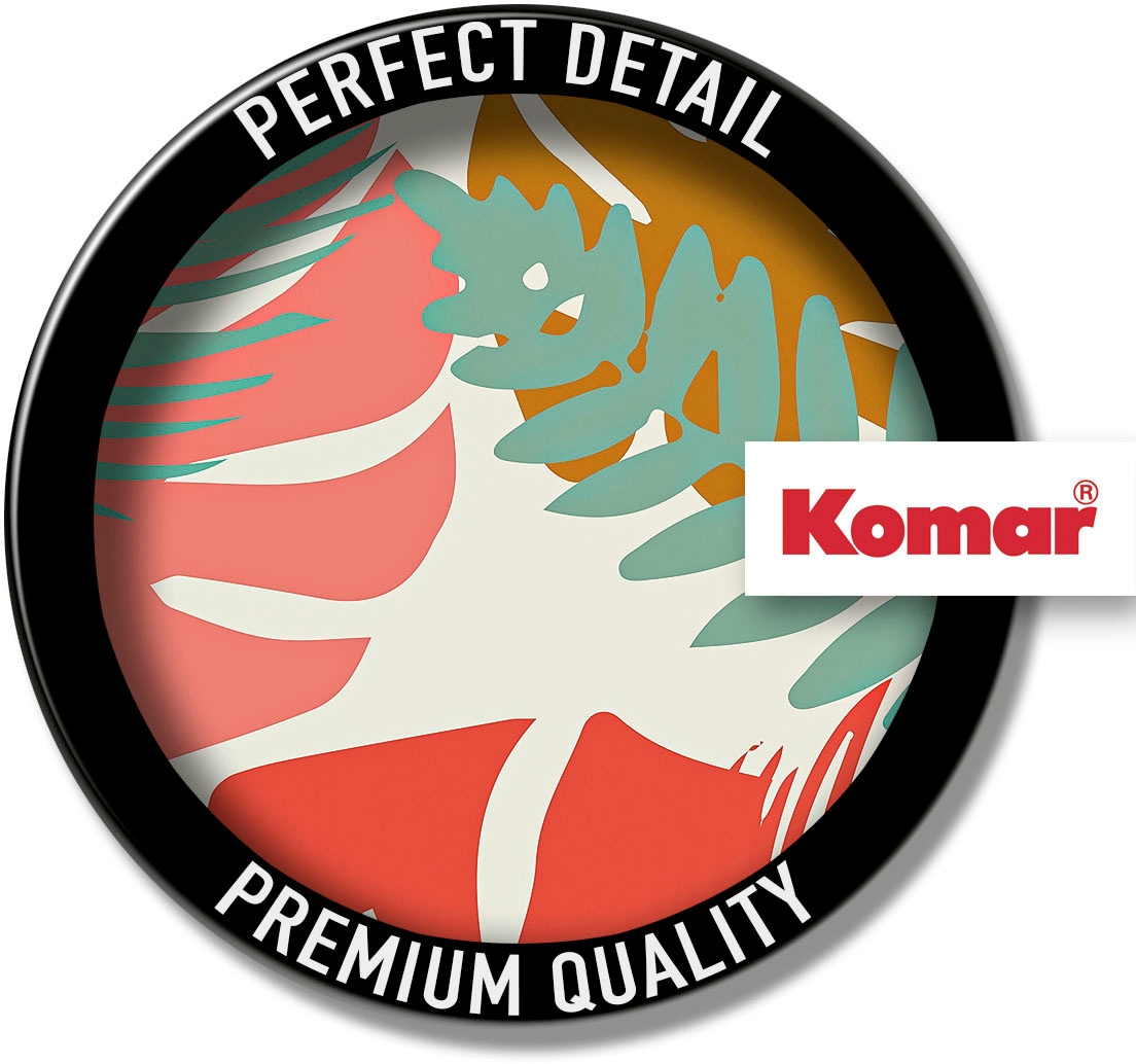 Komar Image »Winter Tropics Black Panther Plants« 1 cuis tlg. Wandbild zur Dekoration im Kinderzimmer - ohne Rahmen