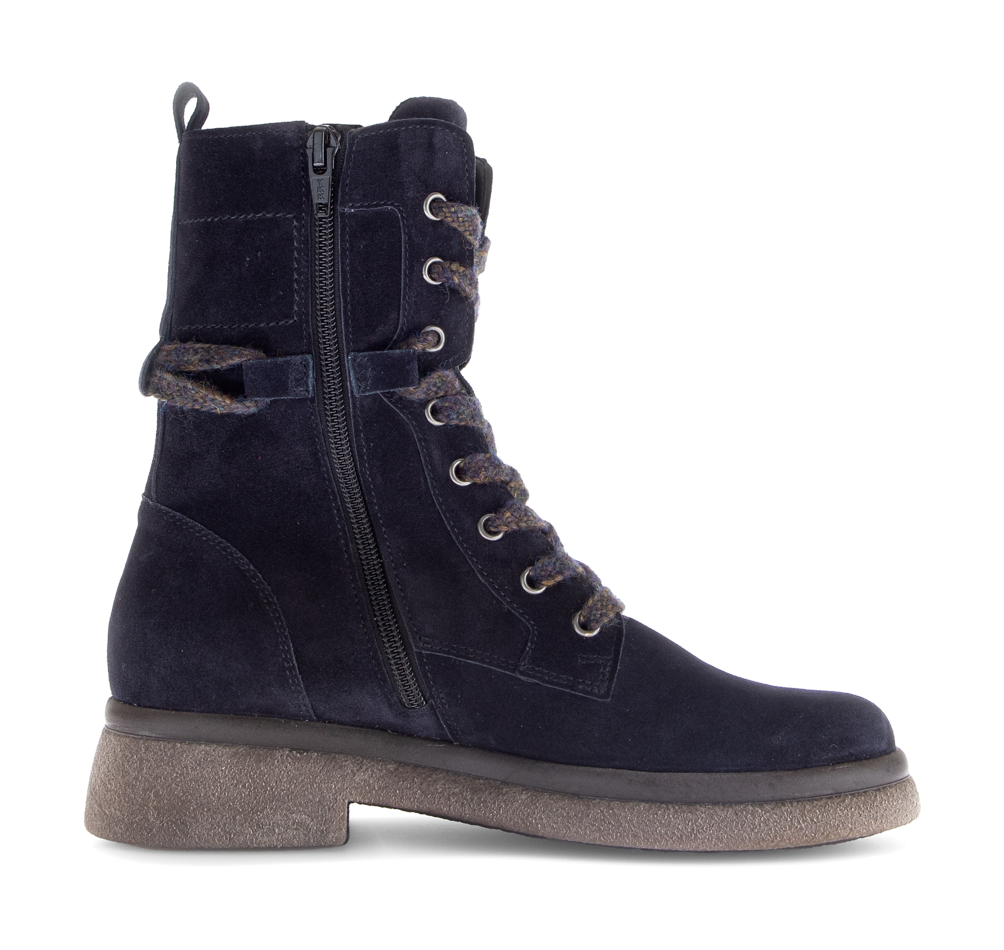 Gabor Bottines à lacets  talon bloc, bottine à lacets avec fermeture éclair intérieure, largeur G