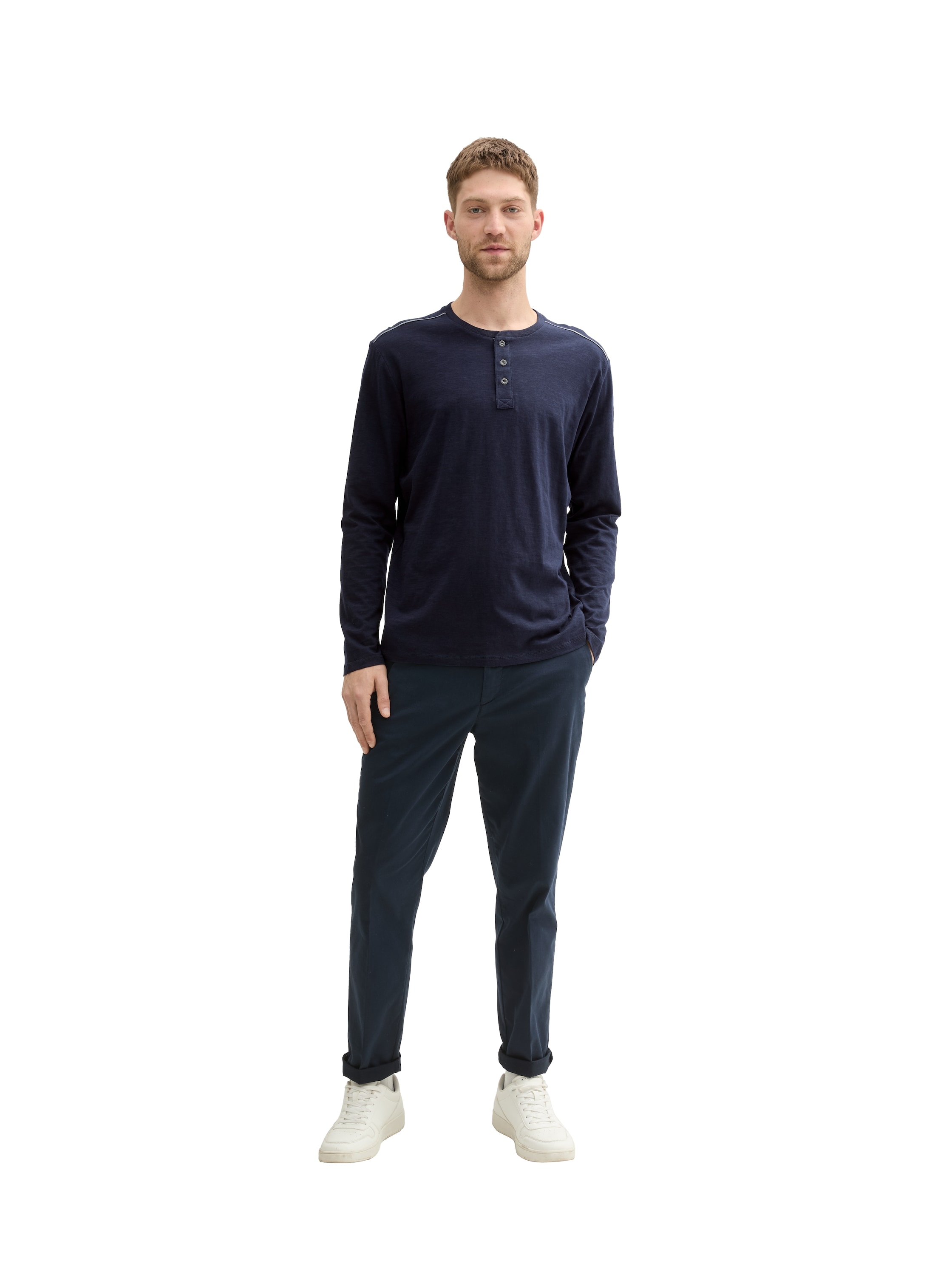 TOM TAILOR Langarmshirt mit Knopfleiste