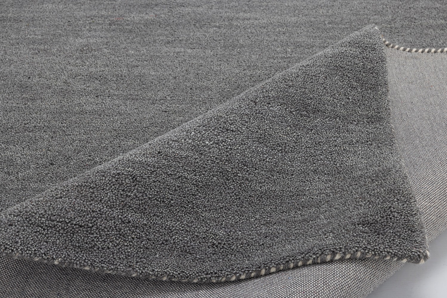 THEKO Tapis en laine »Gabbeh Uni, Handgefertigt, meliert, auch als Läufer erhältlich, Wolle« Rectangulaire 14 mm Höhe Schlafzimmer, Wohnzimmer, Esszimmer, auch als Läufer oder rund