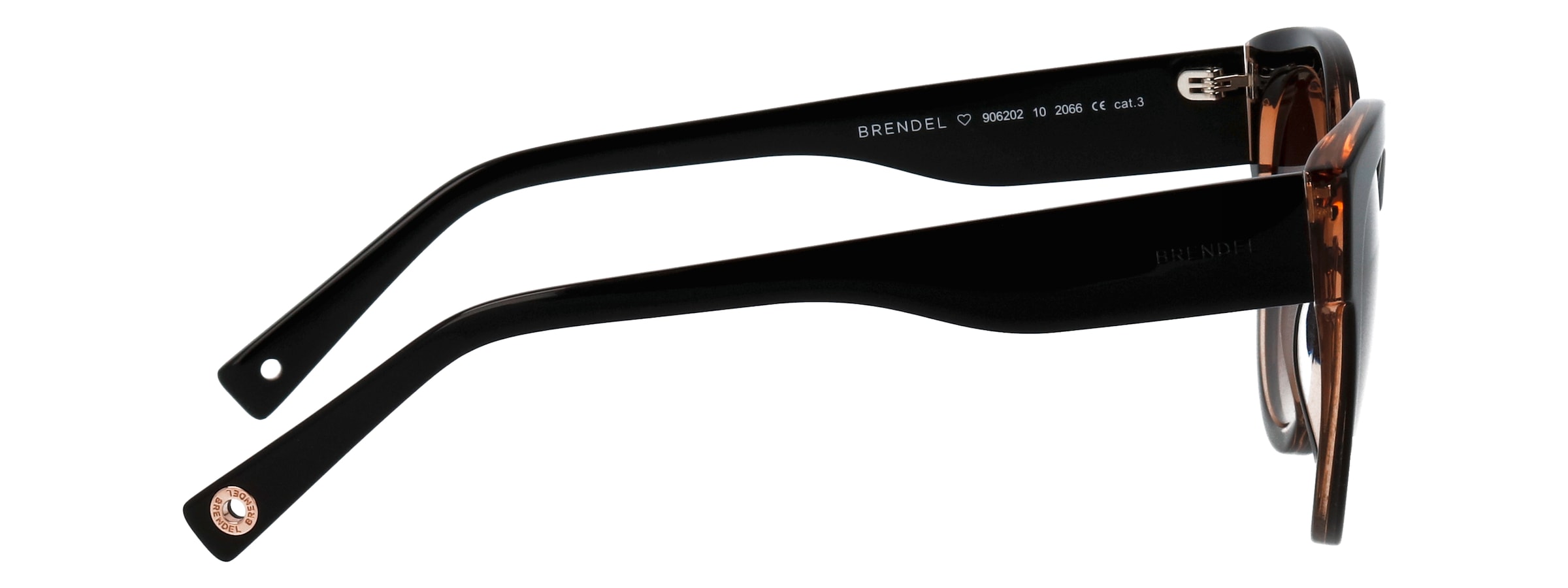 BRENDEL eyewear Lunettes de soleil »Modell 906202« Form Panto, Logoschriftzug auf Bügel, Kunststofffassung